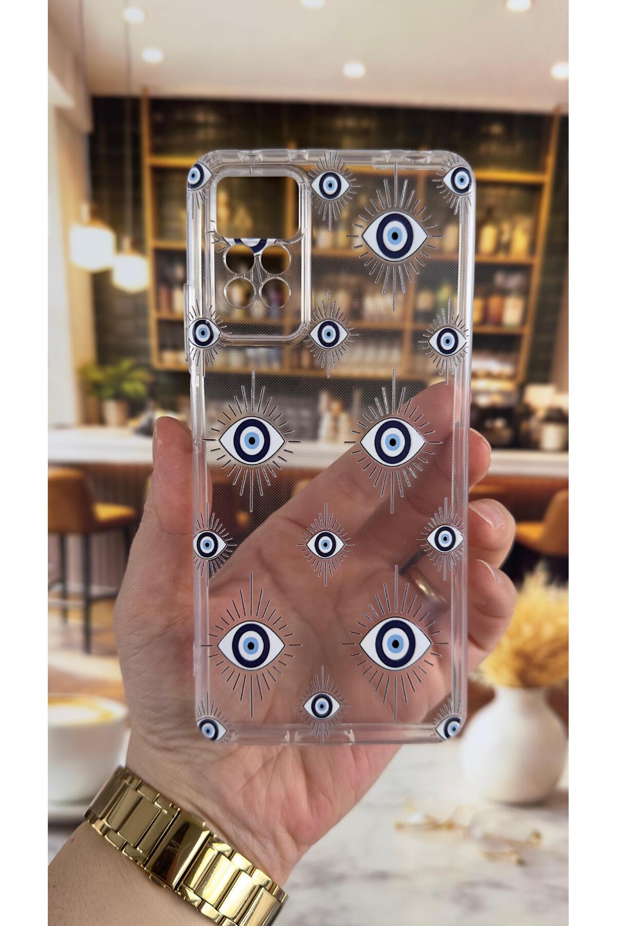Redmi Note 11 Pro ve Note 12 Pro 4G- Evıleye Desenli Şeffaf Darbe Emici Kamera Korumalı Clear Kılıf