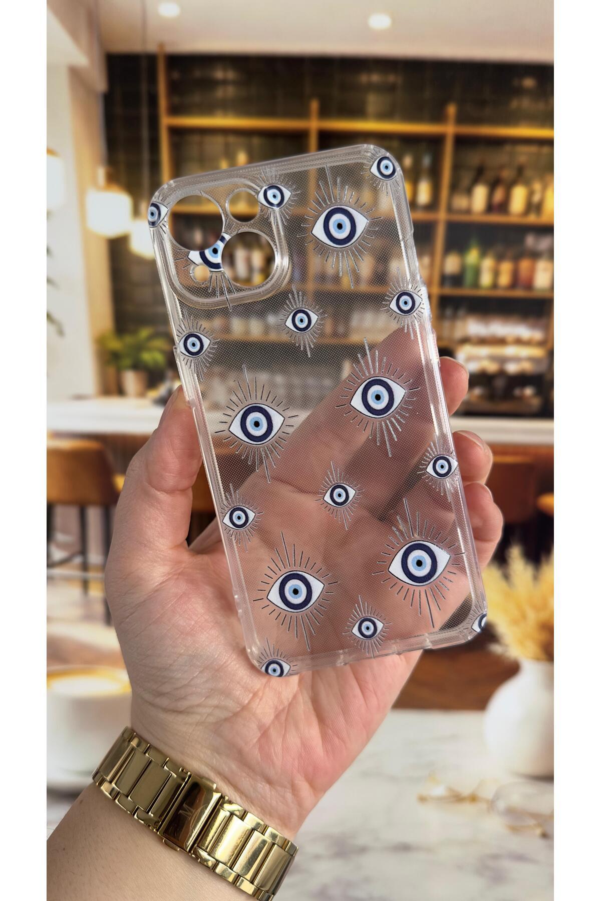 iPhone 13 Uyumlu Evıleye Desenli Şeffaf Darbe Emici Kamera Korumalı Clear Kılıf