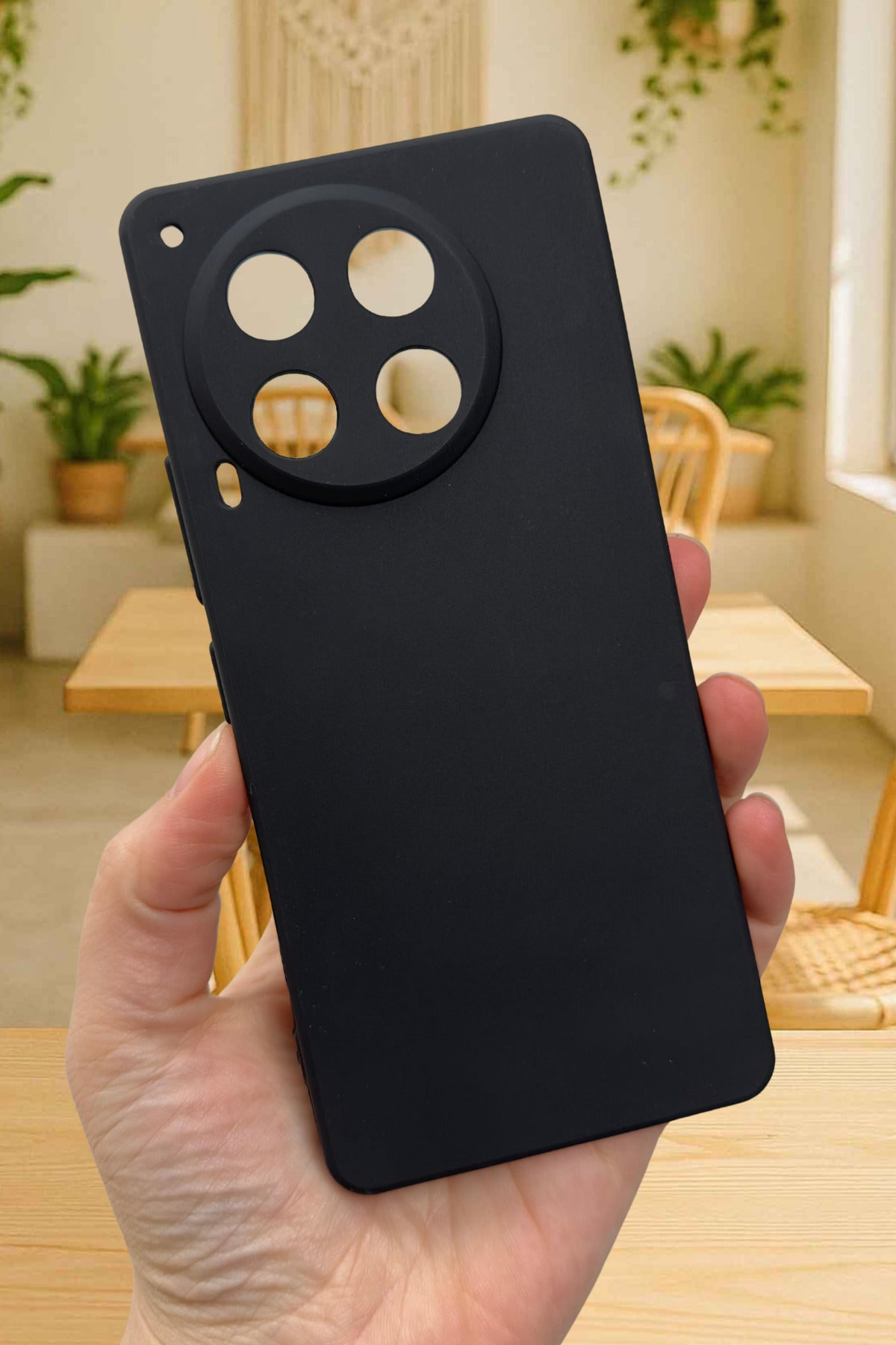 Tecno Camon 30 Uyumlu Silikon Darbe Emici Klasik Korumalı Rubber Kılıf