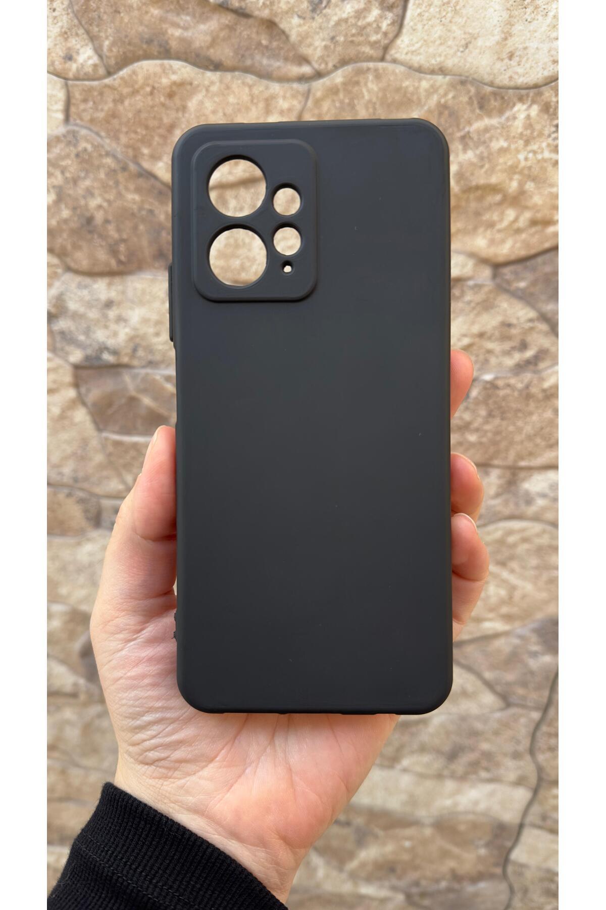 Xiaomi Redmi Note 12 4G Uyumlu Silikon Darbe Emici Klasik Korumalı Rubber Kılıf