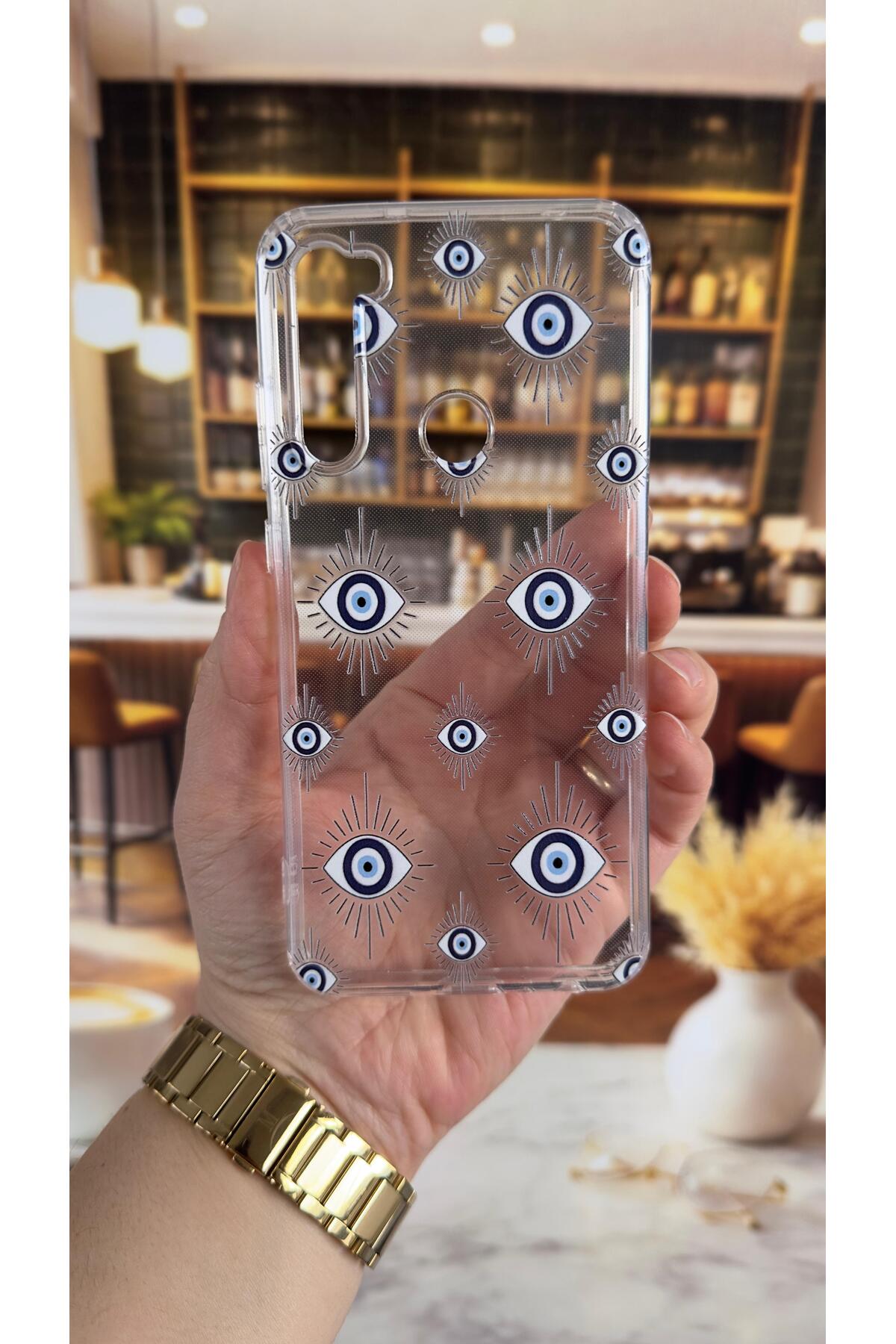 Redmi Note 8 Uyumlu Evıleye Desenli Şeffaf Darbe Emici Kamera Korumalı Clear Kılıf