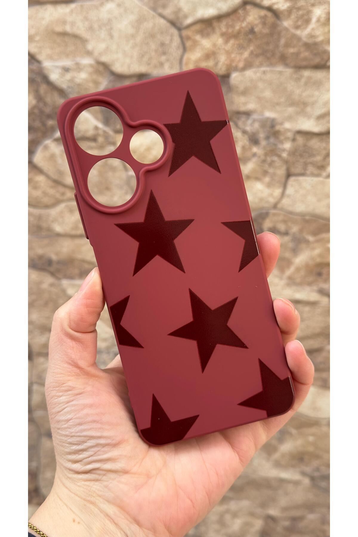 Redmi 13 4G Uyumlu Star Silikon Darbe Emici Klasik Korumalı Rubber Kılıf