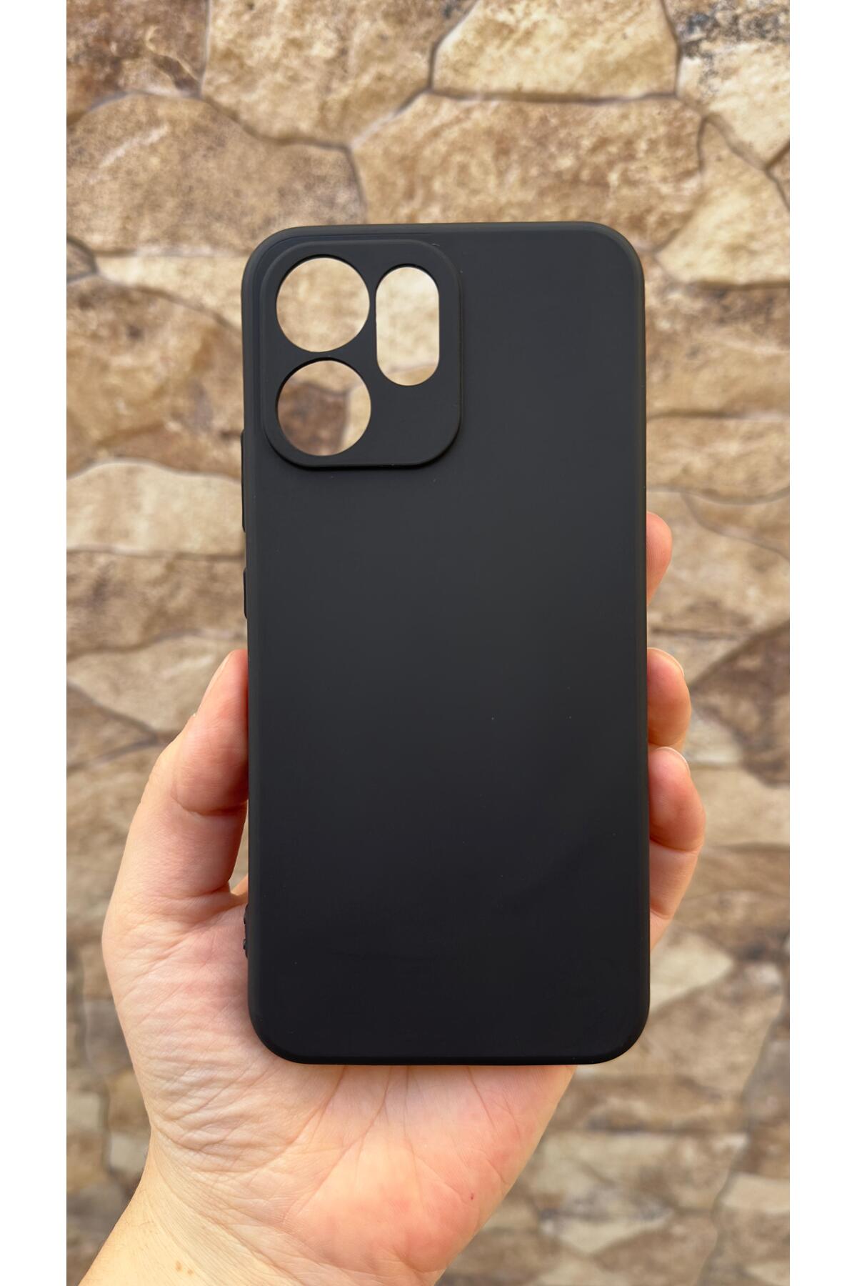 OPPO RENO 14F Uyumlu Silikon Darbe Emici Klasik Korumalı Rubber Kılıf
