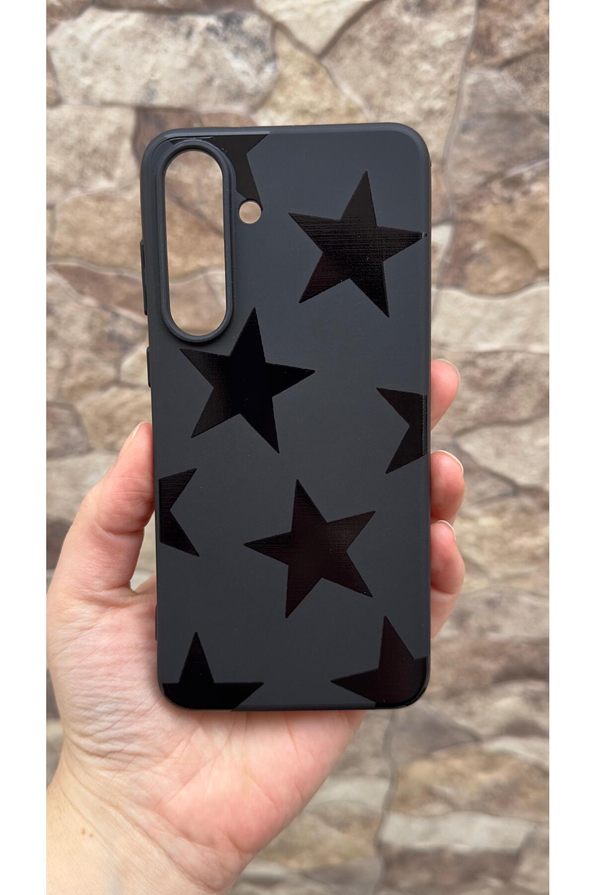 Samsung Galaxy S25 FE Uyumlu Star Silikon Darbe Emici Klasik Korumalı Rubber Kılıf 277