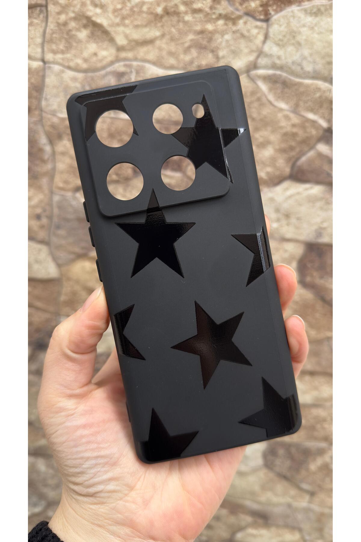 İnfınıx Note 40 Pro Uyumlu Star Silikon Darbe Emici Klasik Korumalı Rubber Kılıf
