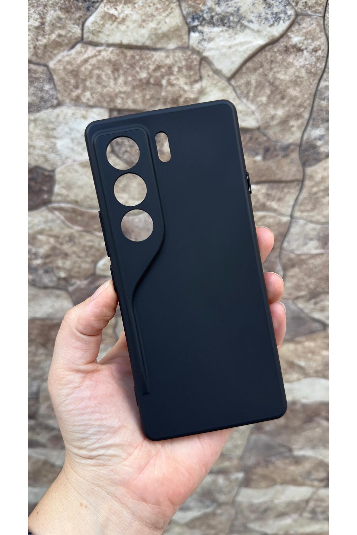 Tecno Camon 40 Pro - Silikon Darbe Emici Klasik Korumalı Rubber Kılıf
