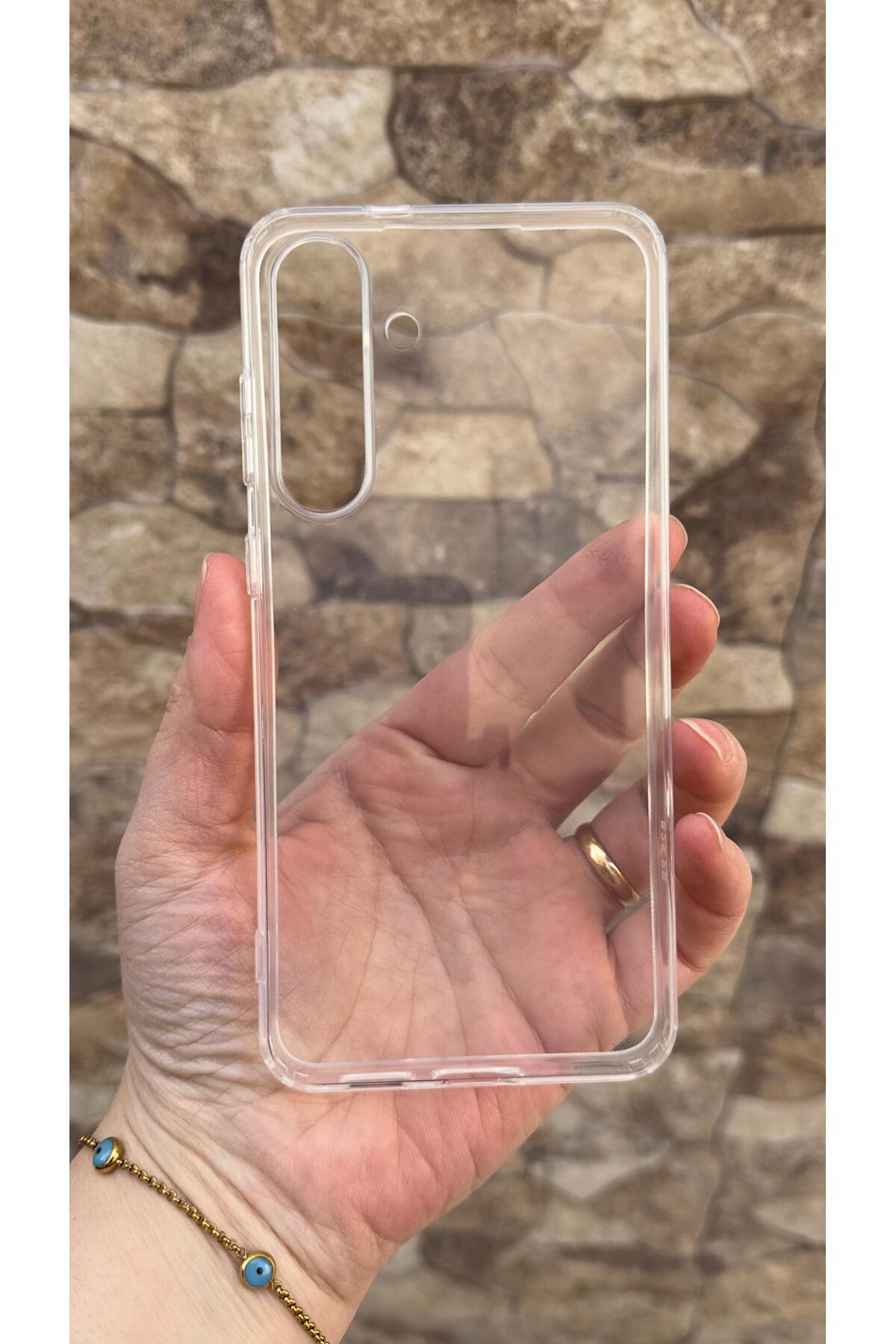 Samsung Galaxy S25 FE Uyumlu Şeffaf Darbe Emici Kamera Korumalı Clear Kılıf