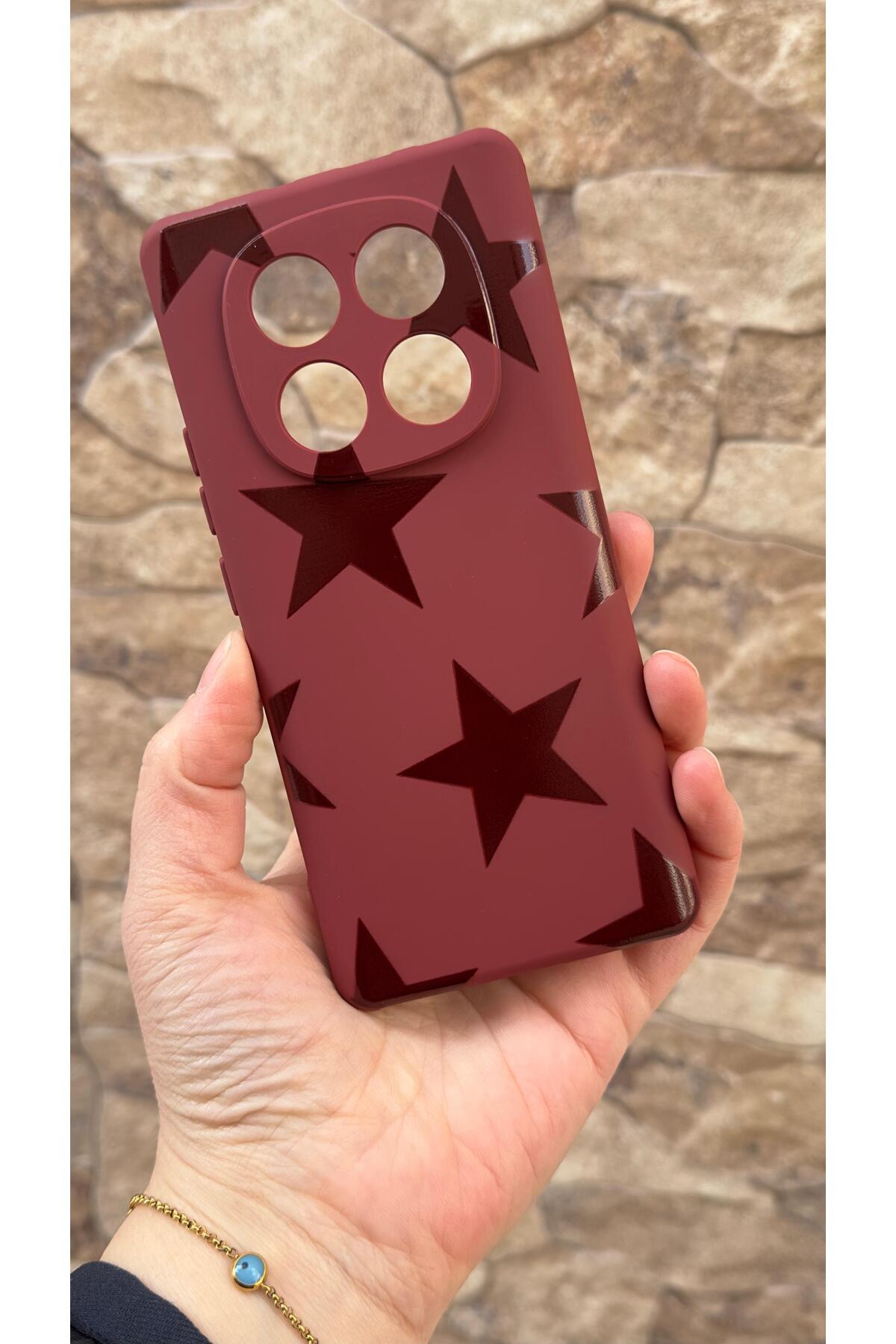 Redmi Note 14 Pro 4G Uyumlu Star Silikon Darbe Emici Klasik Korumalı Rubber Kılıf
