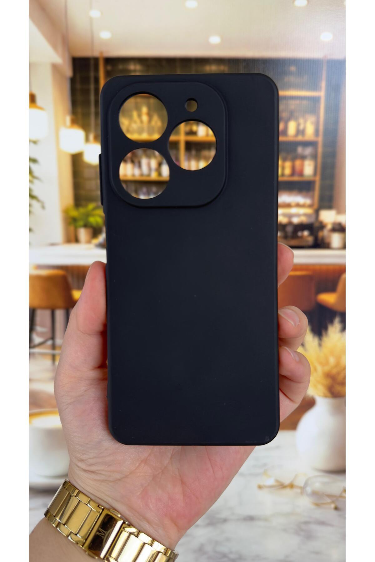 Tecno Spark 20/20C Uyumlu Silikon Darbe Emici Klasik Korumalı Rubber Kılıf