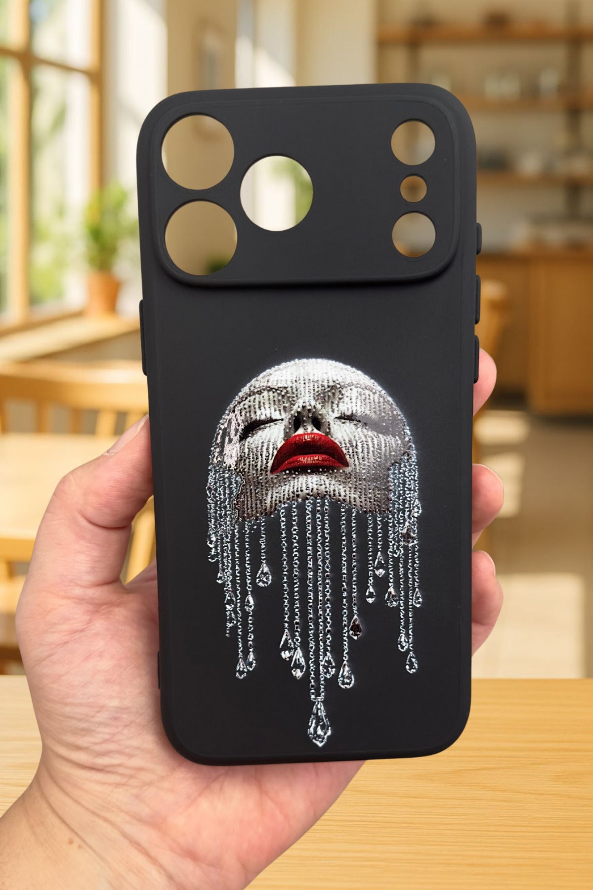 iPhone 17 Pro Uyumlu DIAMOND Silikon Darbe Emici Klasik Korumalı Rubber Kılıf