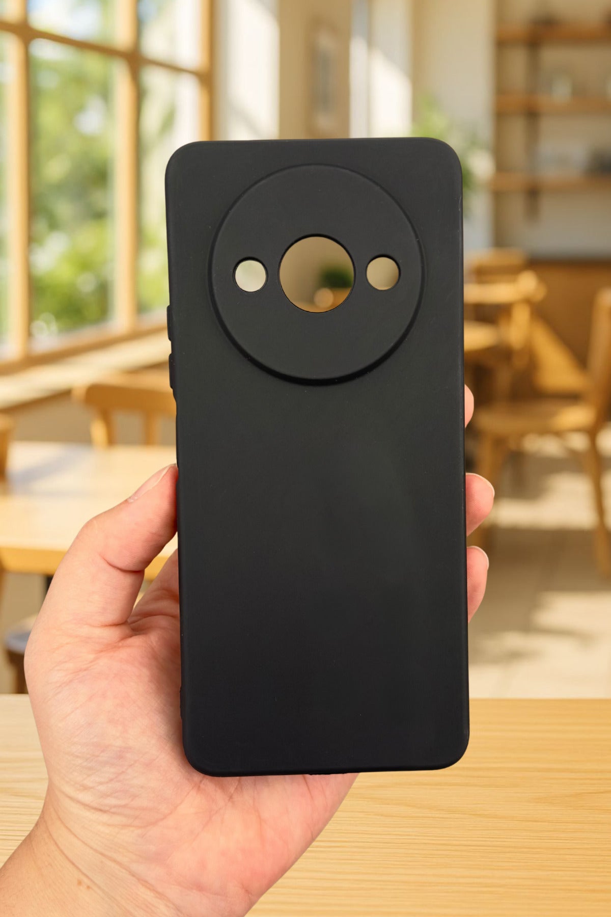 Xiaomi Redmi A3 Uyumlu Silikon Darbe Emici Klasik Korumalı Rubber Kılıf