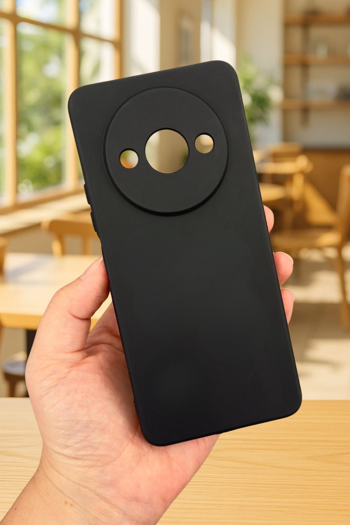 Xiaomi Redmi A3 Uyumlu Silikon Darbe Emici Klasik Korumalı Rubber Kılıf