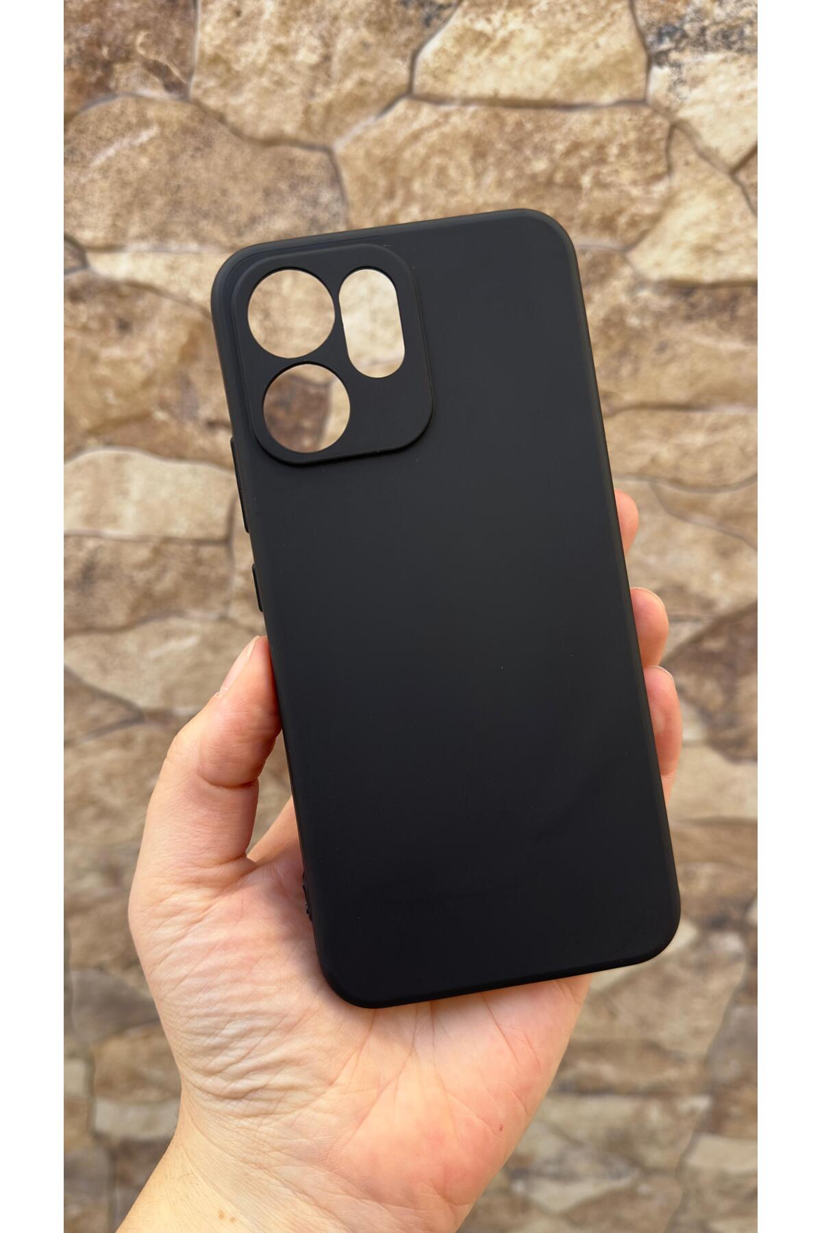 OPPO RENO 14F Uyumlu Silikon Darbe Emici Klasik Korumalı Rubber Kılıf