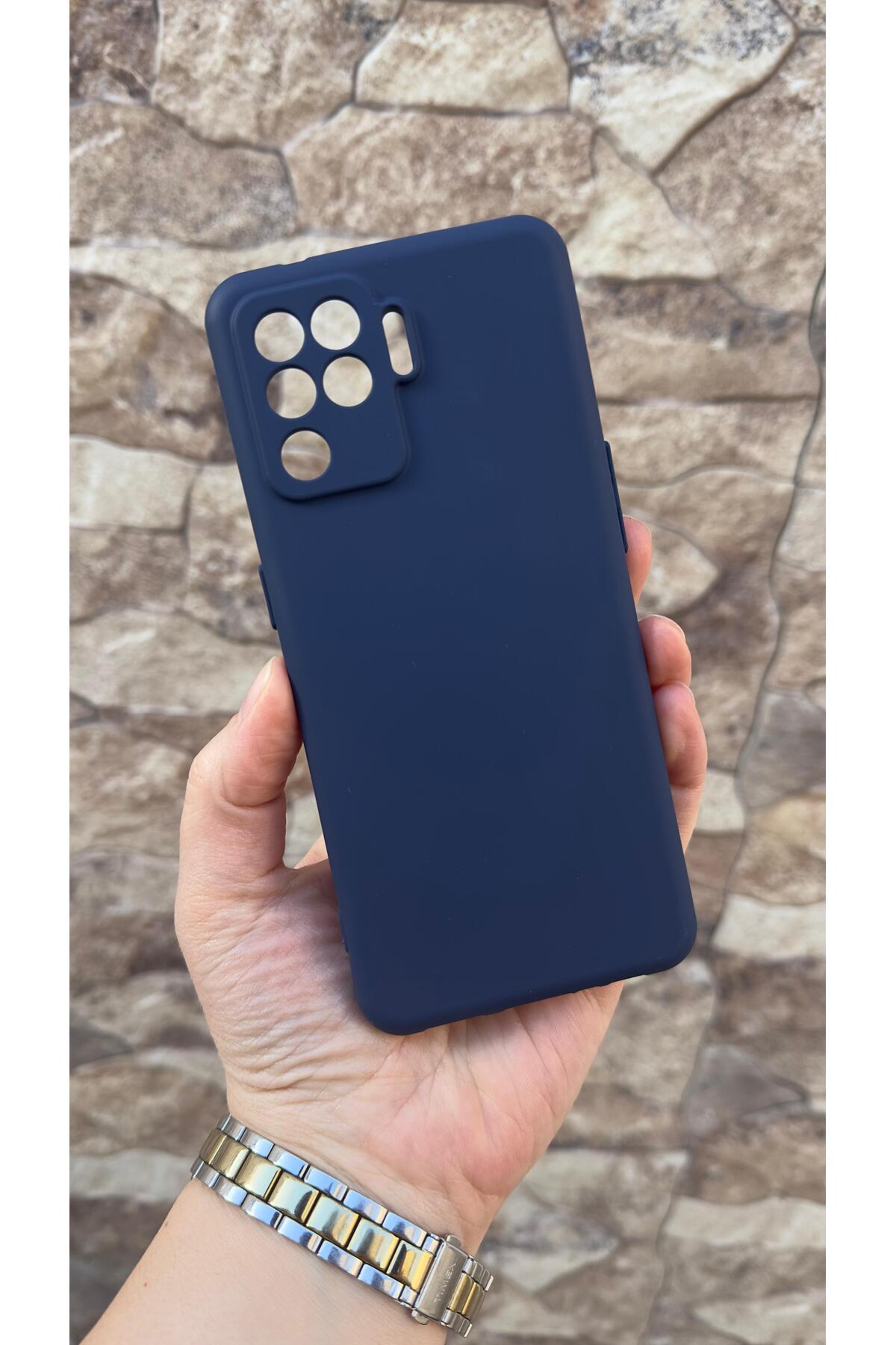 Oppo Reno 5 Lite Uyumlu Silikon Darbe Emici Klasik Korumalı Rubber Kılıf