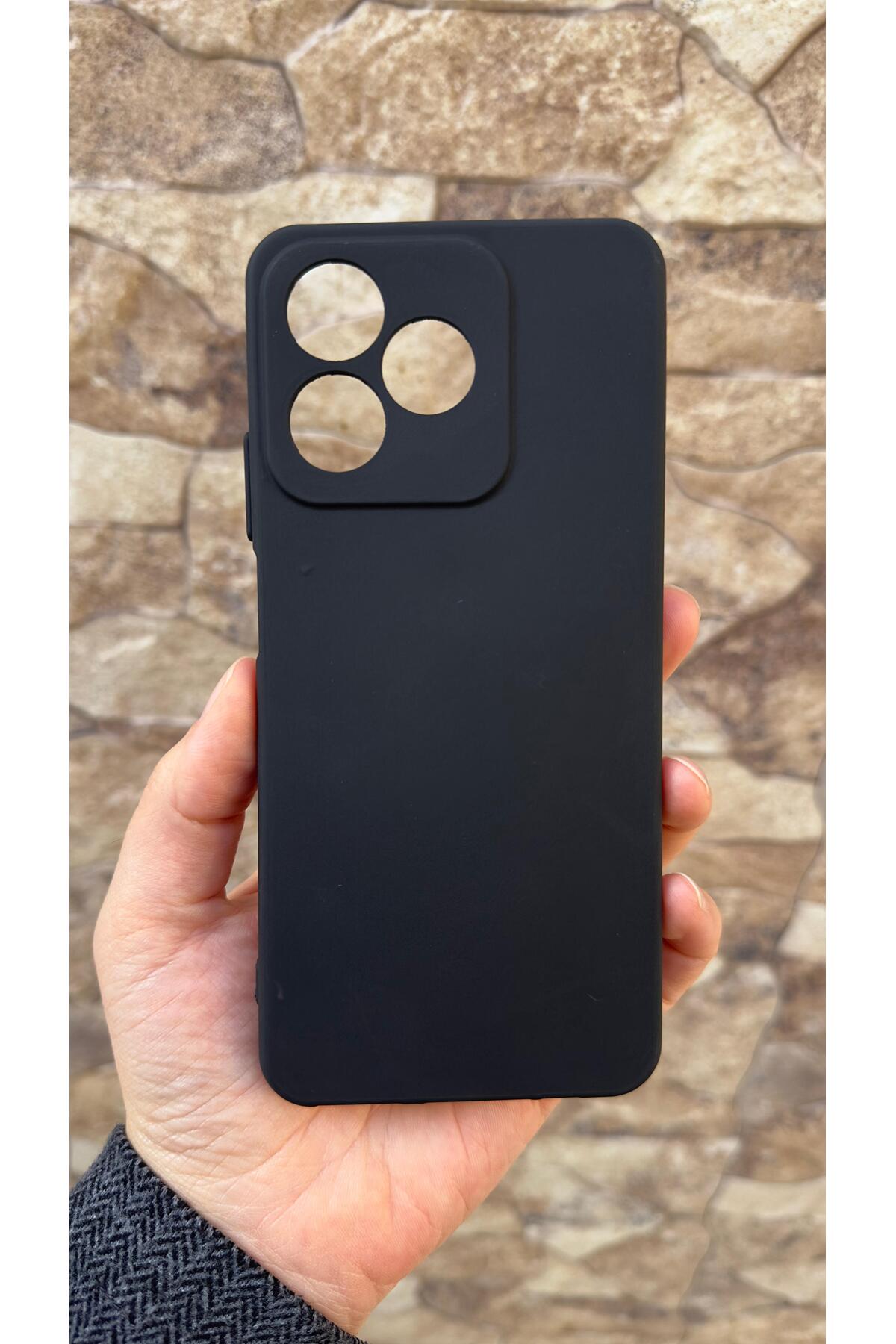 REALME C61 Uyumlu Silikon Darbe Emici Klasik Korumalı Rubber Kılıf