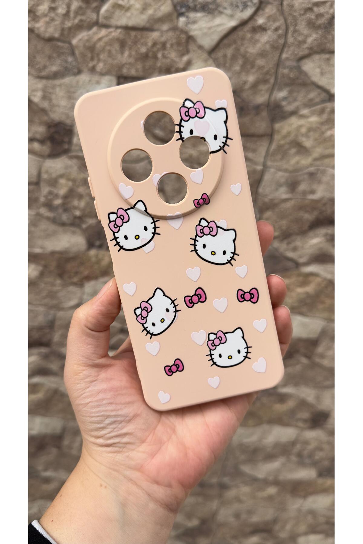 Redmi 14C Uyumlu Hello Kity Silikon Darbe Emici Klasik Korumalı Rubber Kılıf