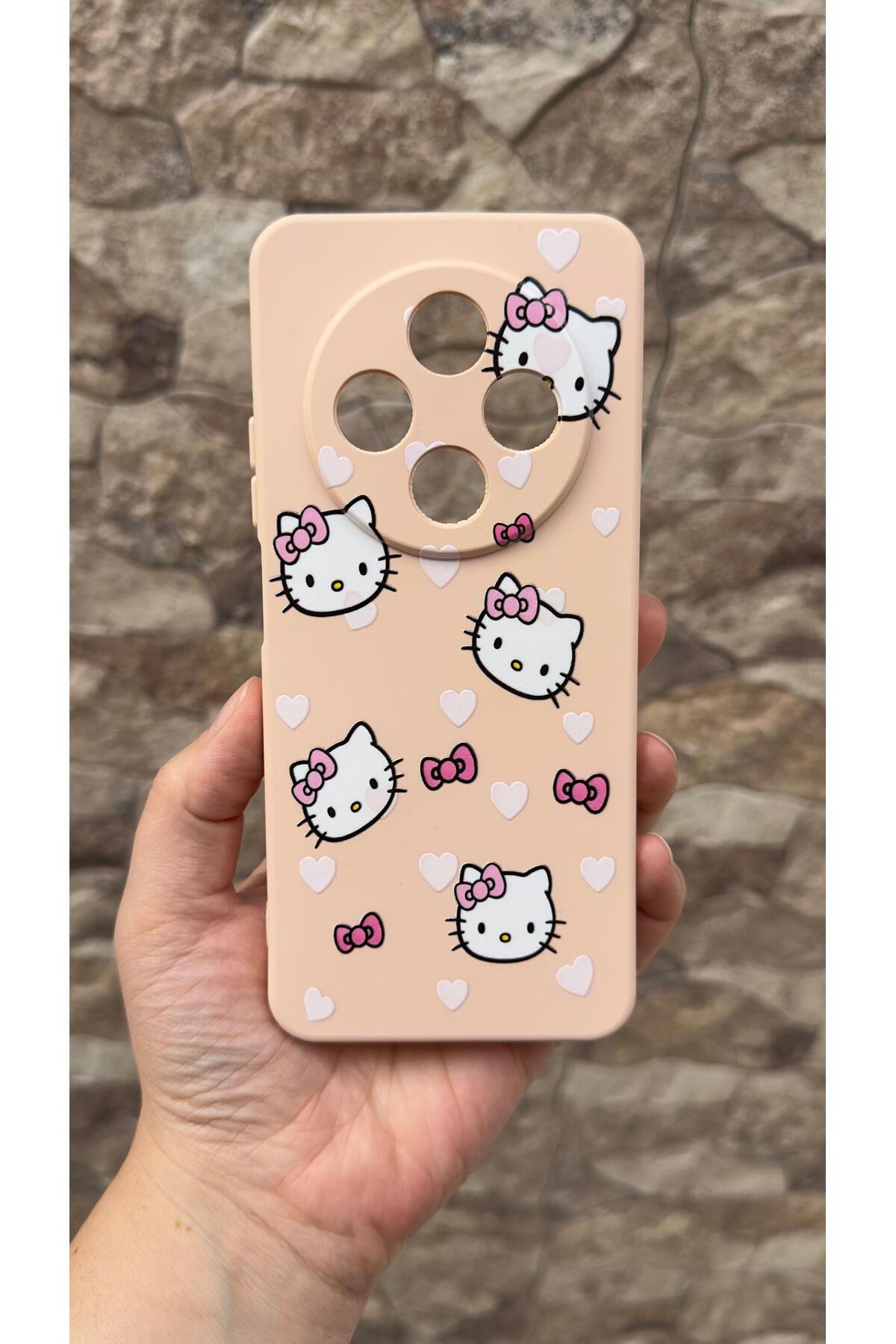 Redmi 14C Uyumlu Hello Kity Silikon Darbe Emici Klasik Korumalı Rubber Kılıf