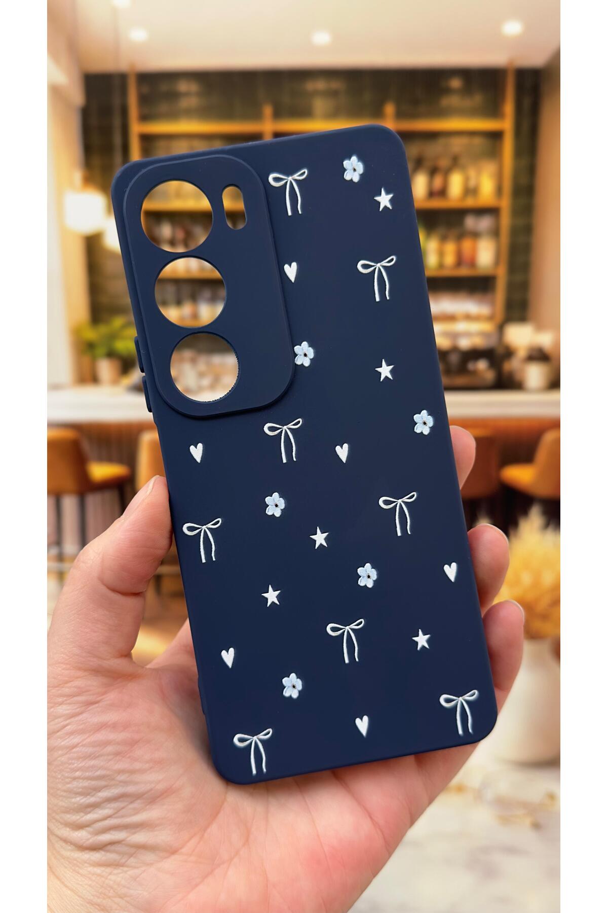 VİVO Y19S Uyumlu Mini Fiyonk Desenli Silikon Darbe Emici Klasik Korumalı Rubber Kılıf