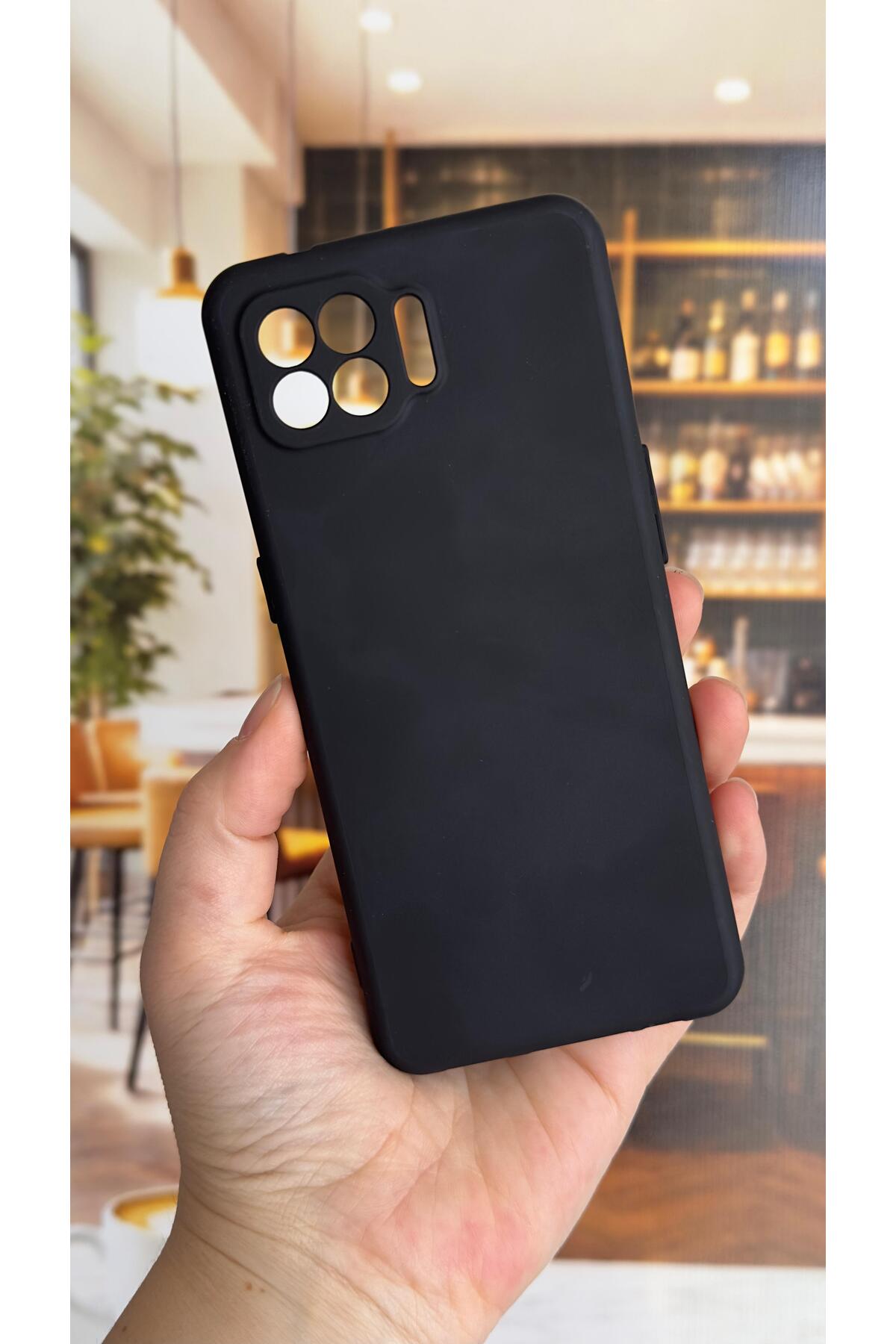OPPO Reno 4 Lite Uyumlu Silikon Darbe Emici Klasik Korumalı Rubber Kılıf