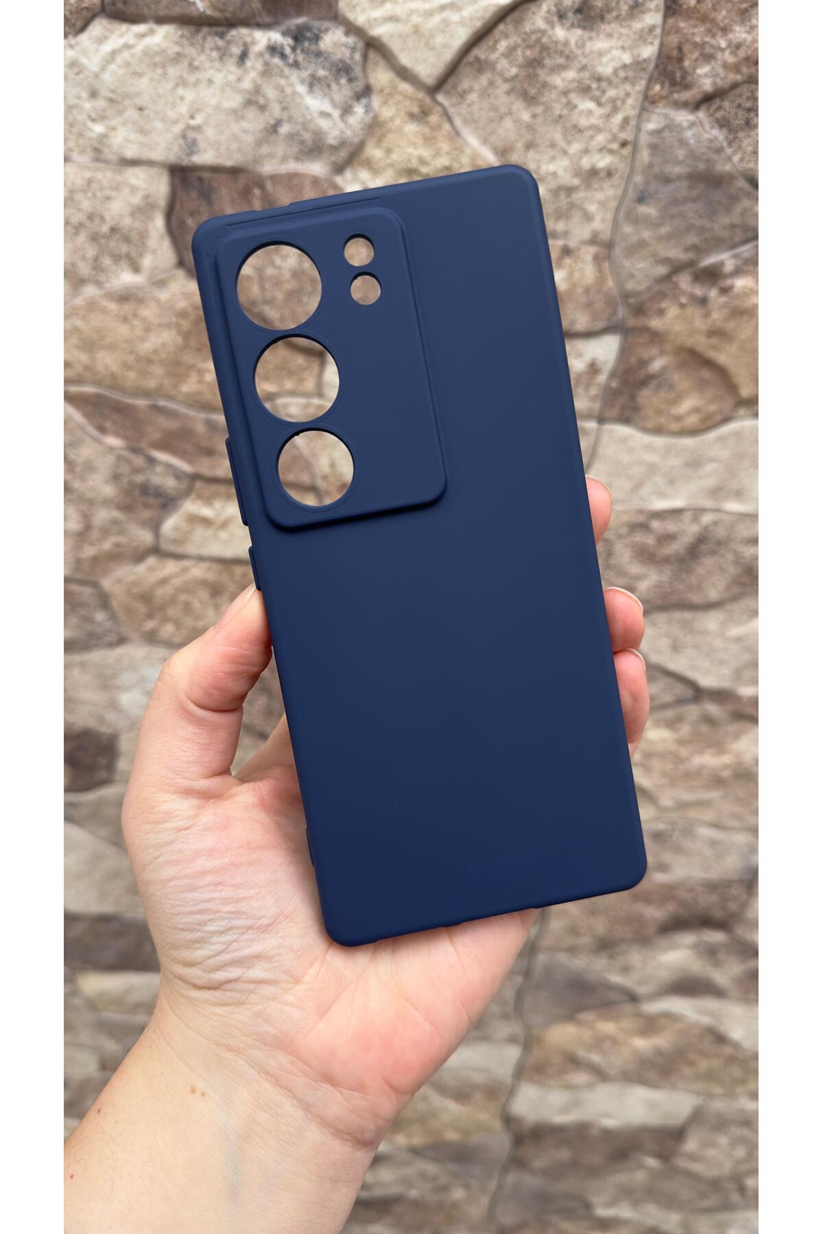VİVO V29 Uyumlu Silikon Darbe Emici Klasik Korumalı Rubber Kılıf