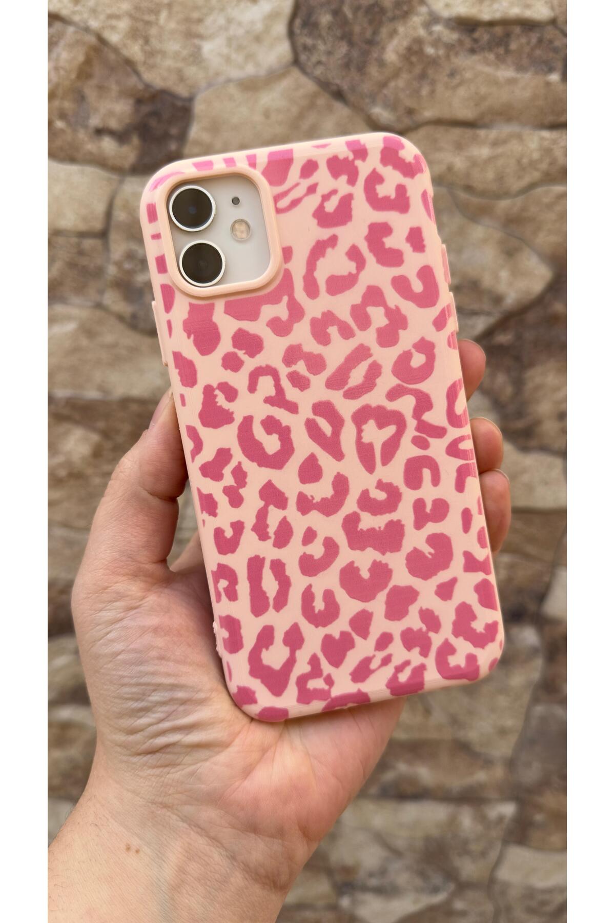 iPhone 11 Uyumlu Pembe Leo Silikon Darbe Emici Klasik Korumalı Rubber Kılıf