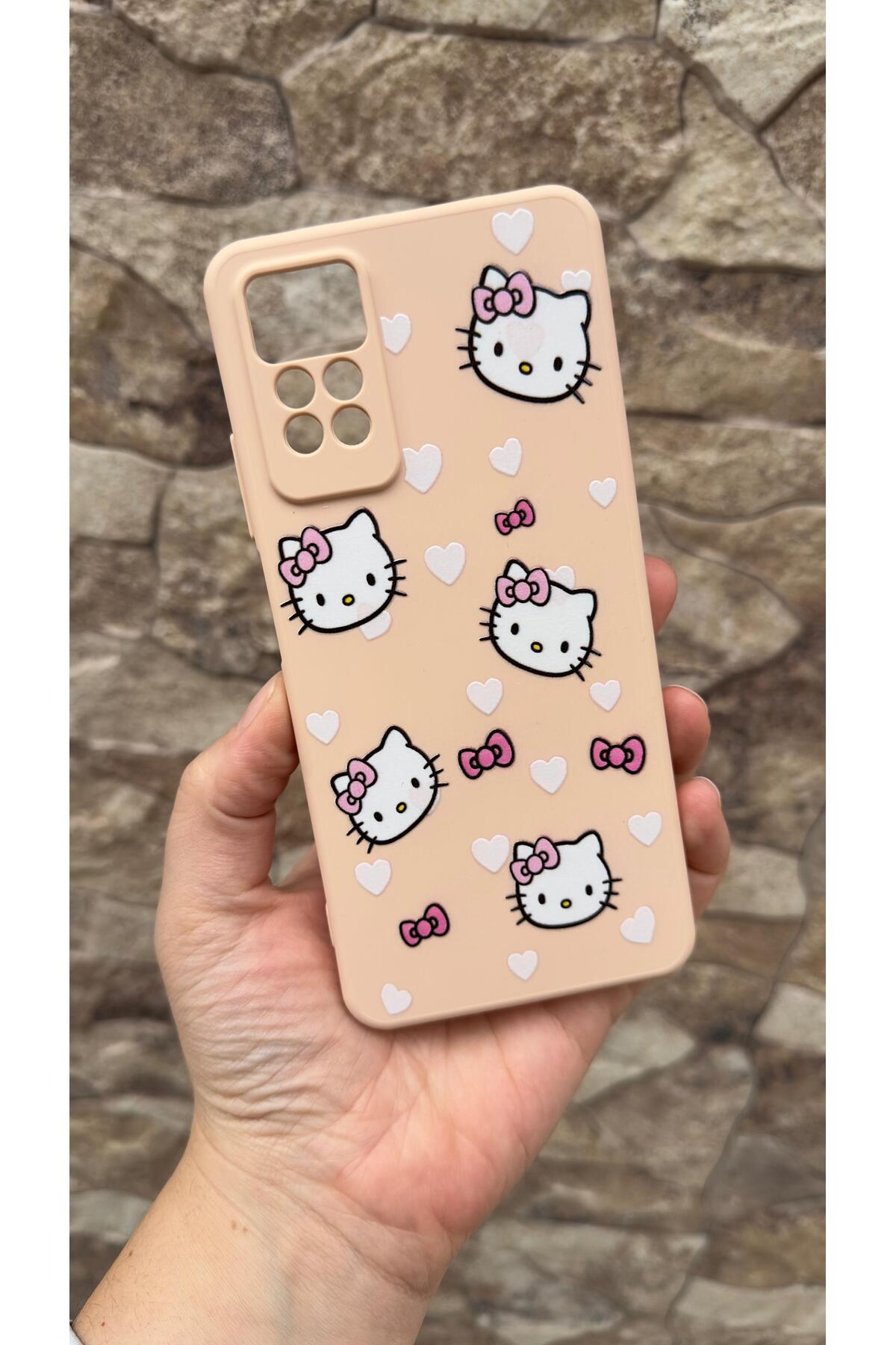 Redmi Note 11 Pro/Note 12 Pro 4G Uyumlu Hello Kity Silikon Darbe Emici Korumalı Rubber Kılıf
