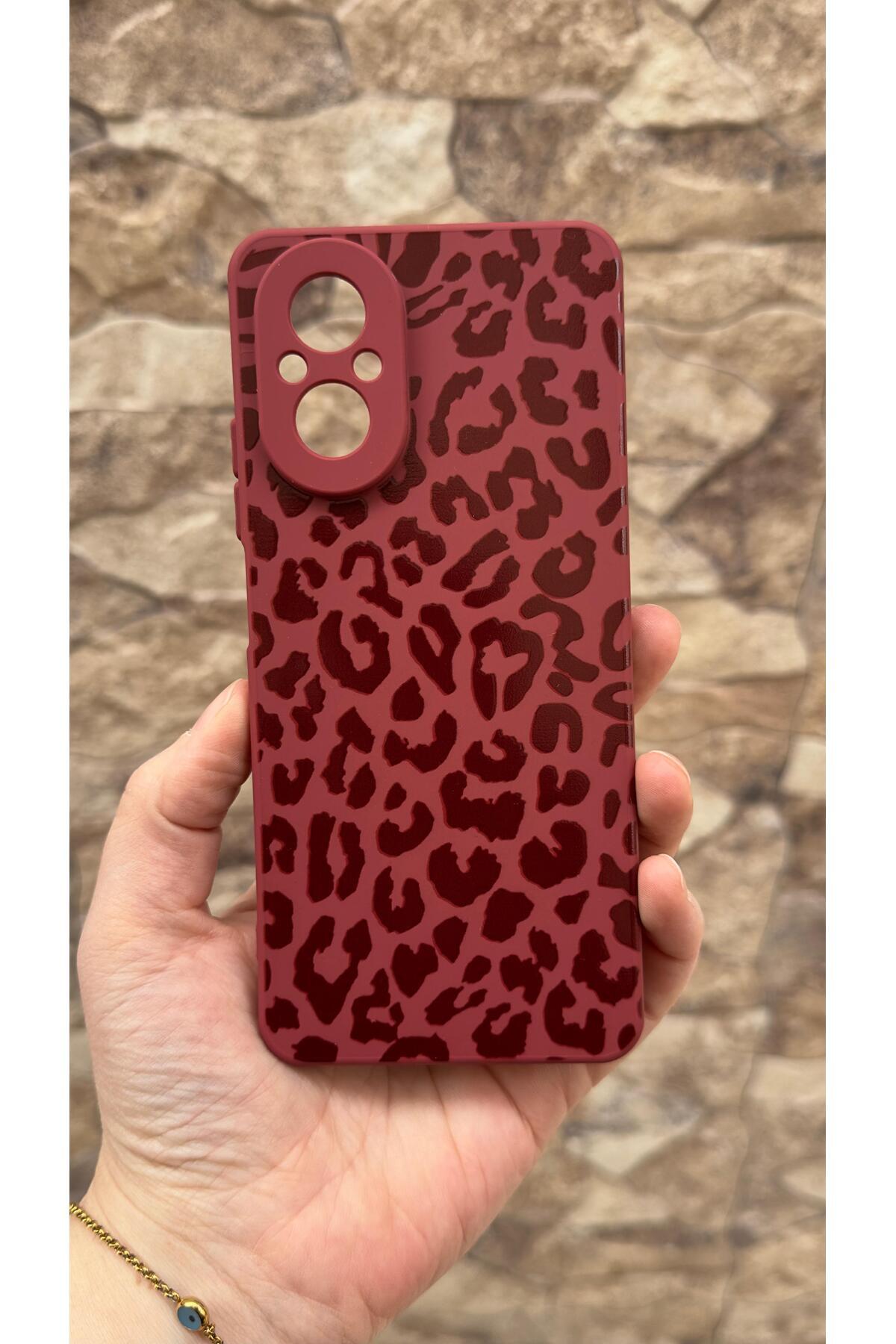 REALME 12 LİTE Uyumlu Leopar Desenli Silikon Darbe Emici Klasik Korumalı Rubber Kılıf