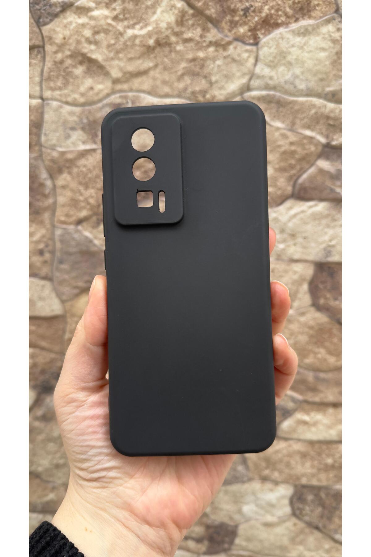 Poco F5 Pro Uyumlu Silikon Darbe Emici Klasik Korumalı Rubber Kılıf