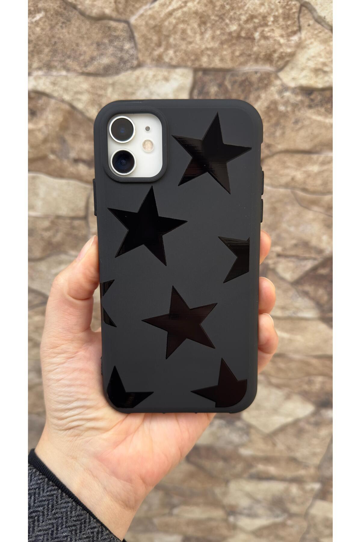 İphone 11 Uyumlu Star Silikon Darbe Emici Klasik Korumalı Rubber Kılıf