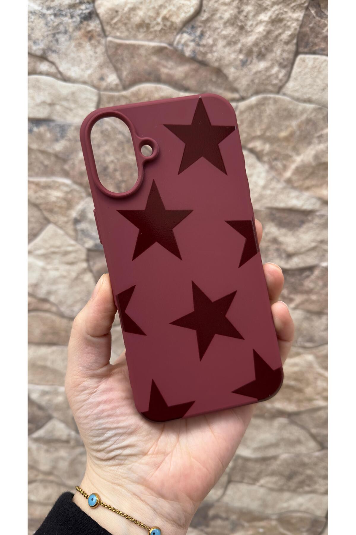 iPhone 16 Uyumlu Star Silikon Darbe Emici Klasik Korumalı Rubber Kılıf