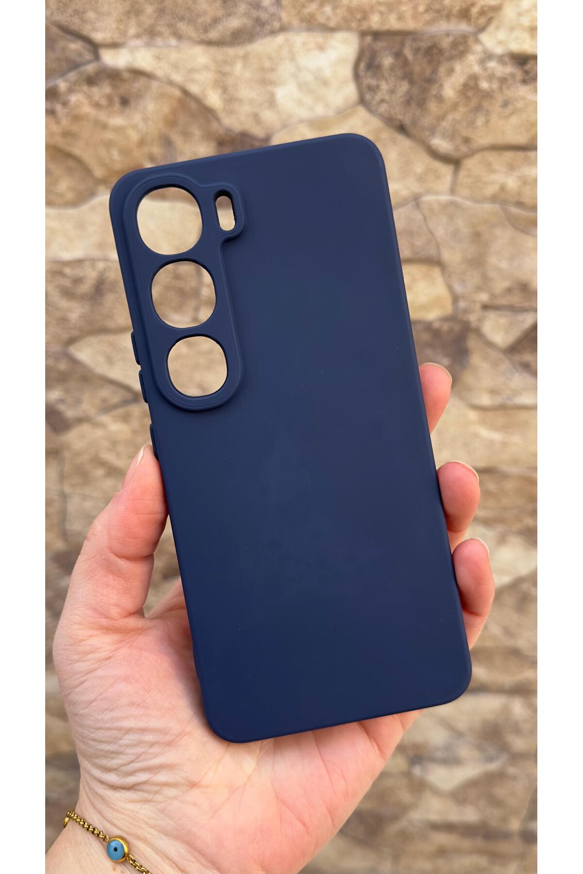 Vivo V40 Lite 5G Uyumlu Silikon Darbe Emici Klasik Korumalı Rubber Kılıf