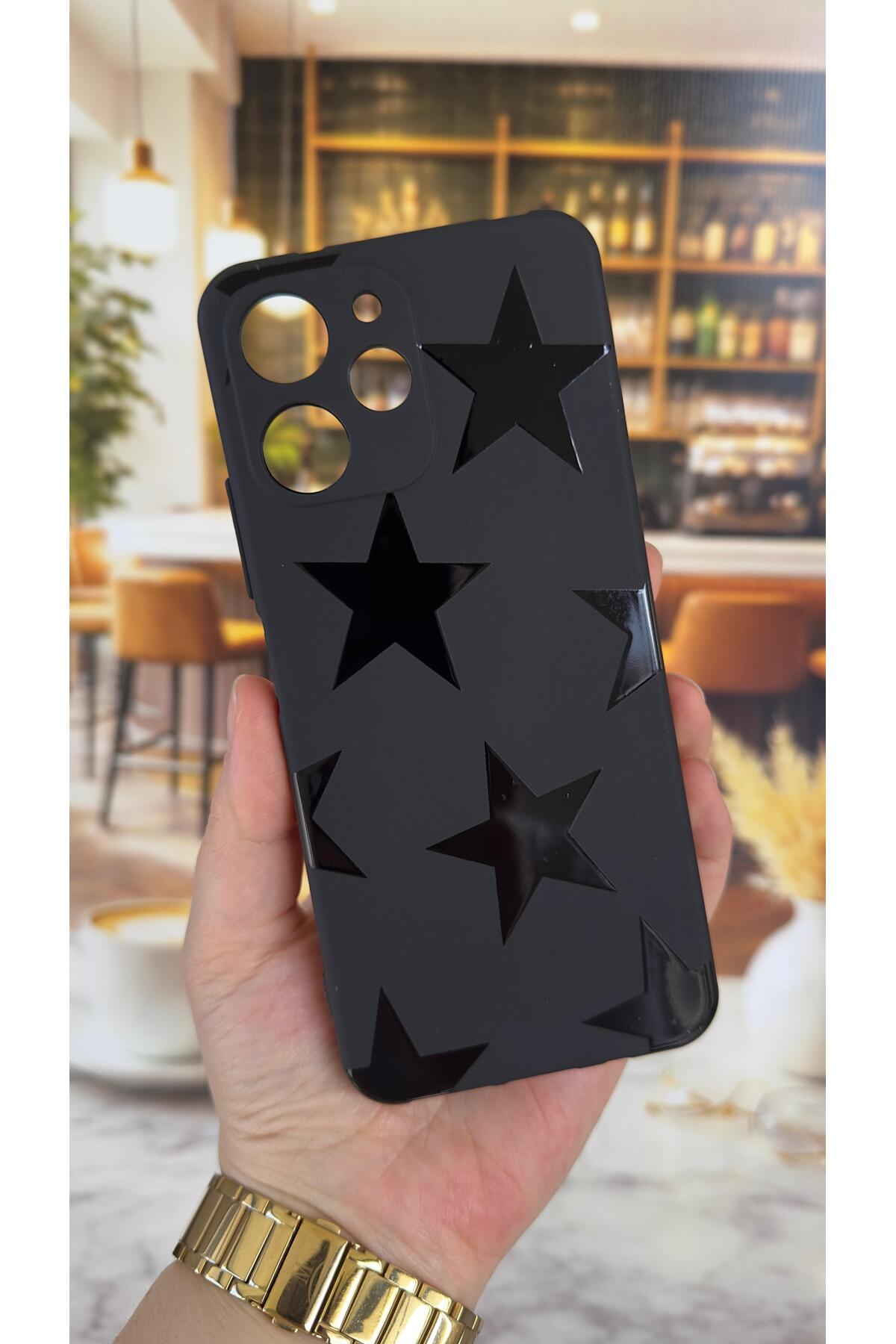 Redmi 12 Uyumlu Star Silikon Darbe Emici Klasik Korumalı Rubber Kılıf