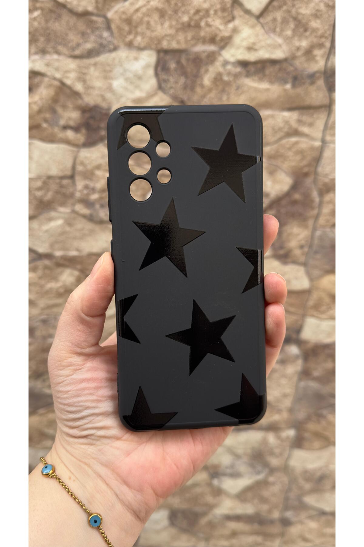 Samsung Galaxy A32 Uyumlu Star Silikon Darbe Emici Klasik Korumalı Rubber Kılıf