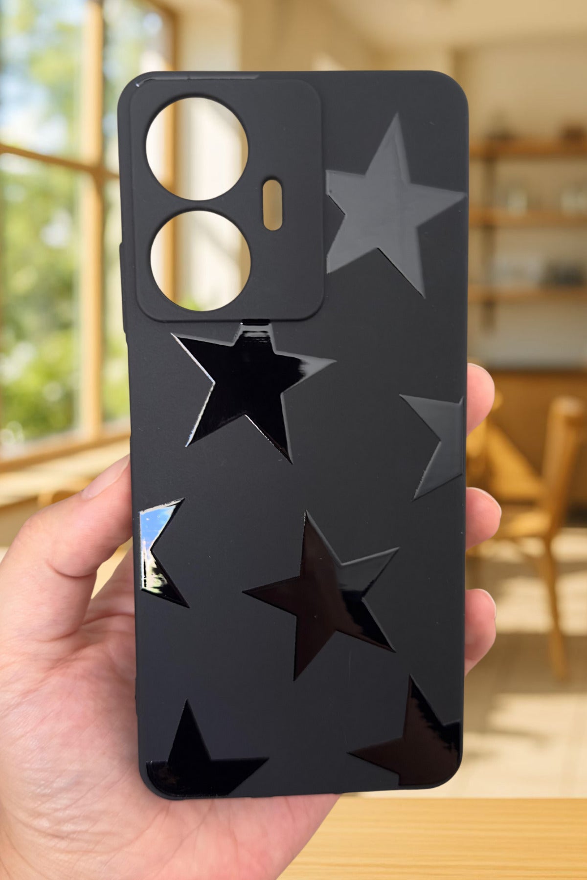 Realme C55 Uyumlu STAR Silikon Darbe Emici Klasik Korumalı Rubber Kılıf