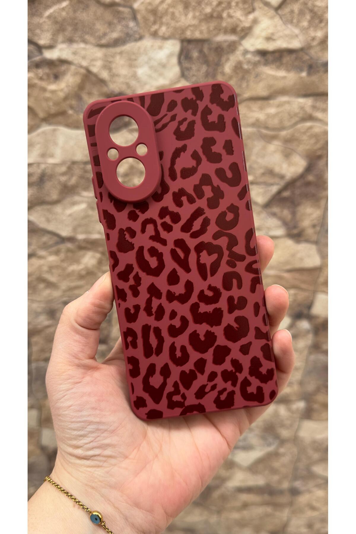 REALME 12 LİTE Uyumlu Leopar Desenli Silikon Darbe Emici Klasik Korumalı Rubber Kılıf