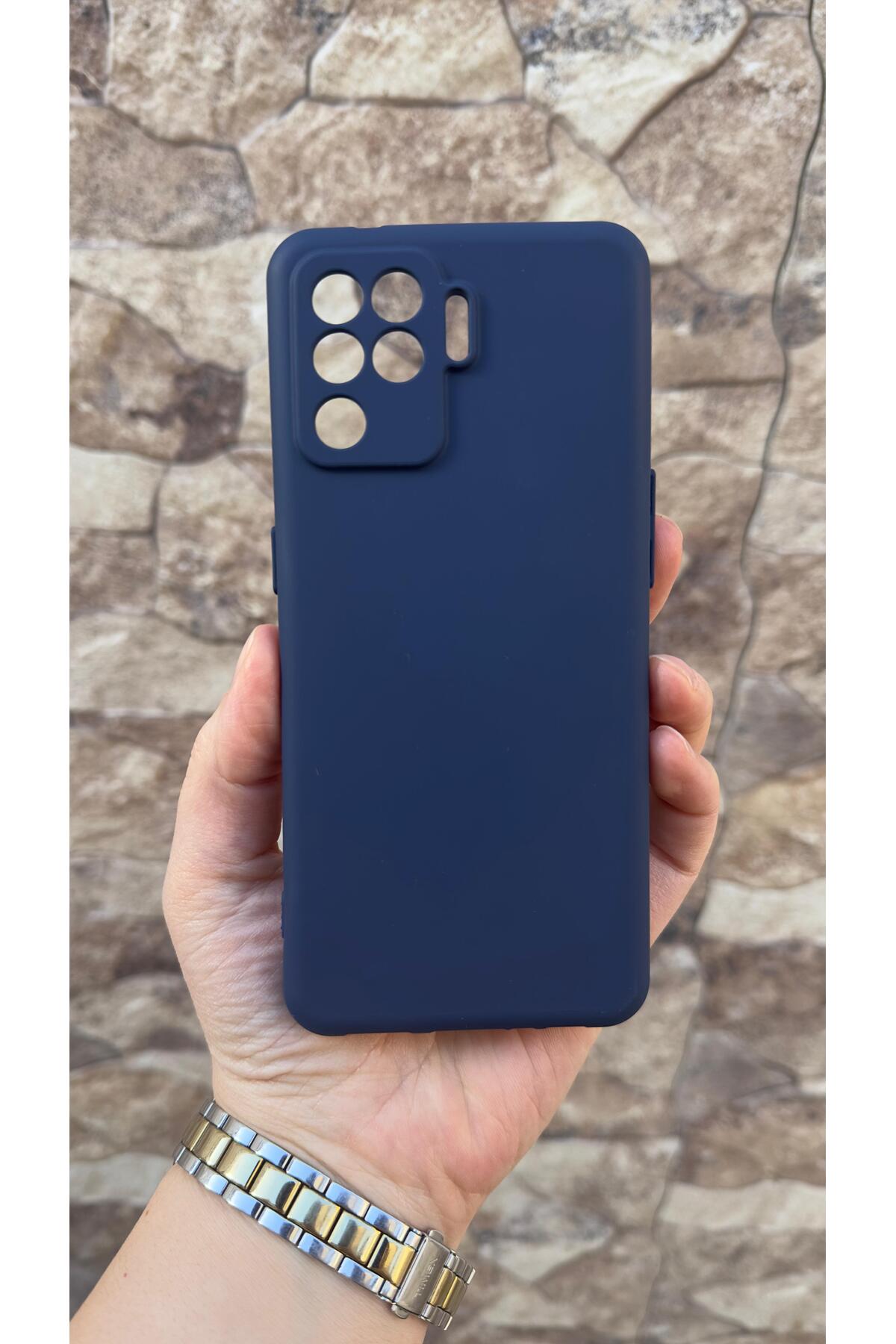 Oppo Reno 5 Lite Uyumlu Silikon Darbe Emici Klasik Korumalı Rubber Kılıf