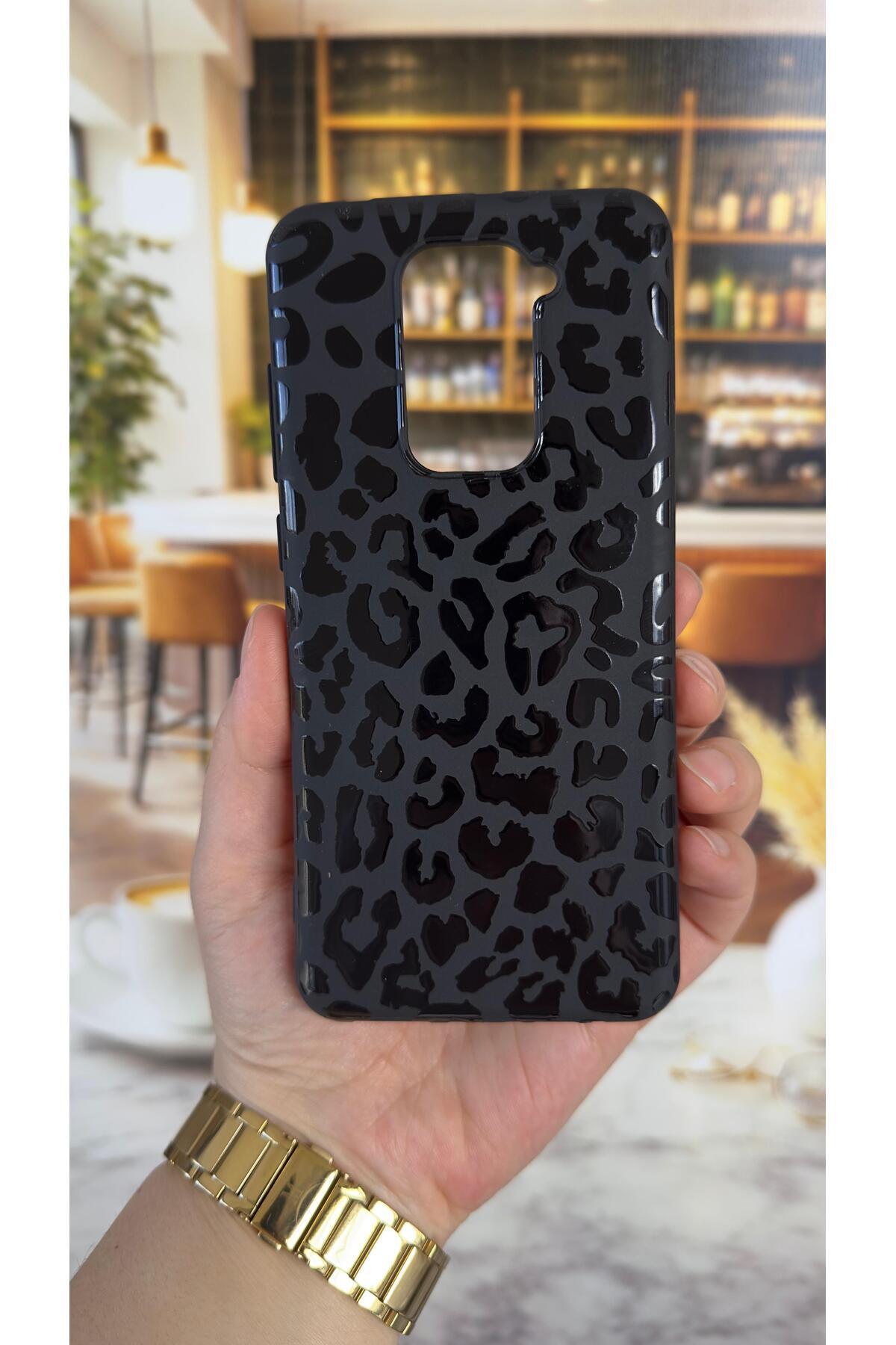 Redmi Note 9 Uyumlu Leopar Desenli Silikon Darbe Emici Klasik Korumalı Rubber Kılıf