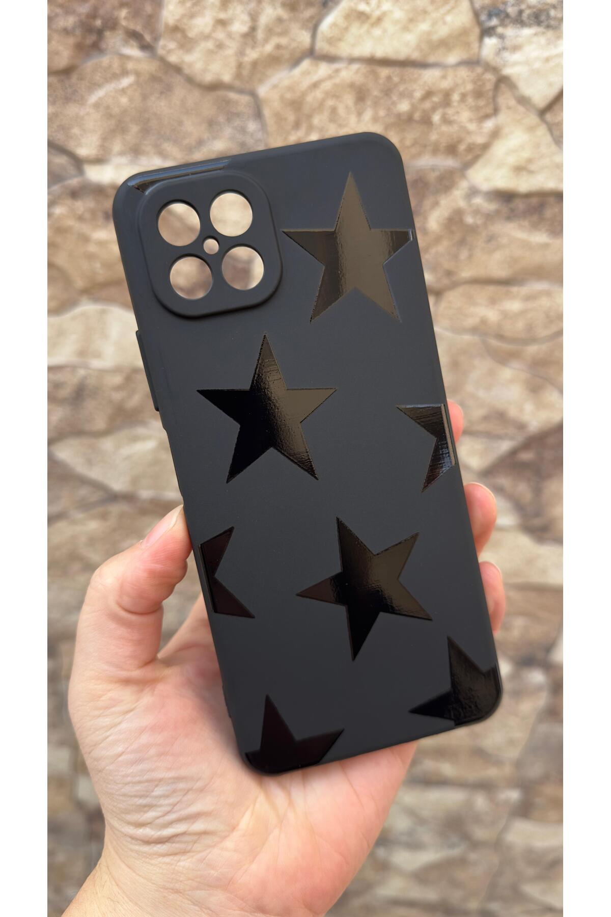 Omix x600 Uyumlu Star Desenli Silikon Darbe Emici Klasik Korumalı Rubber Kılıf