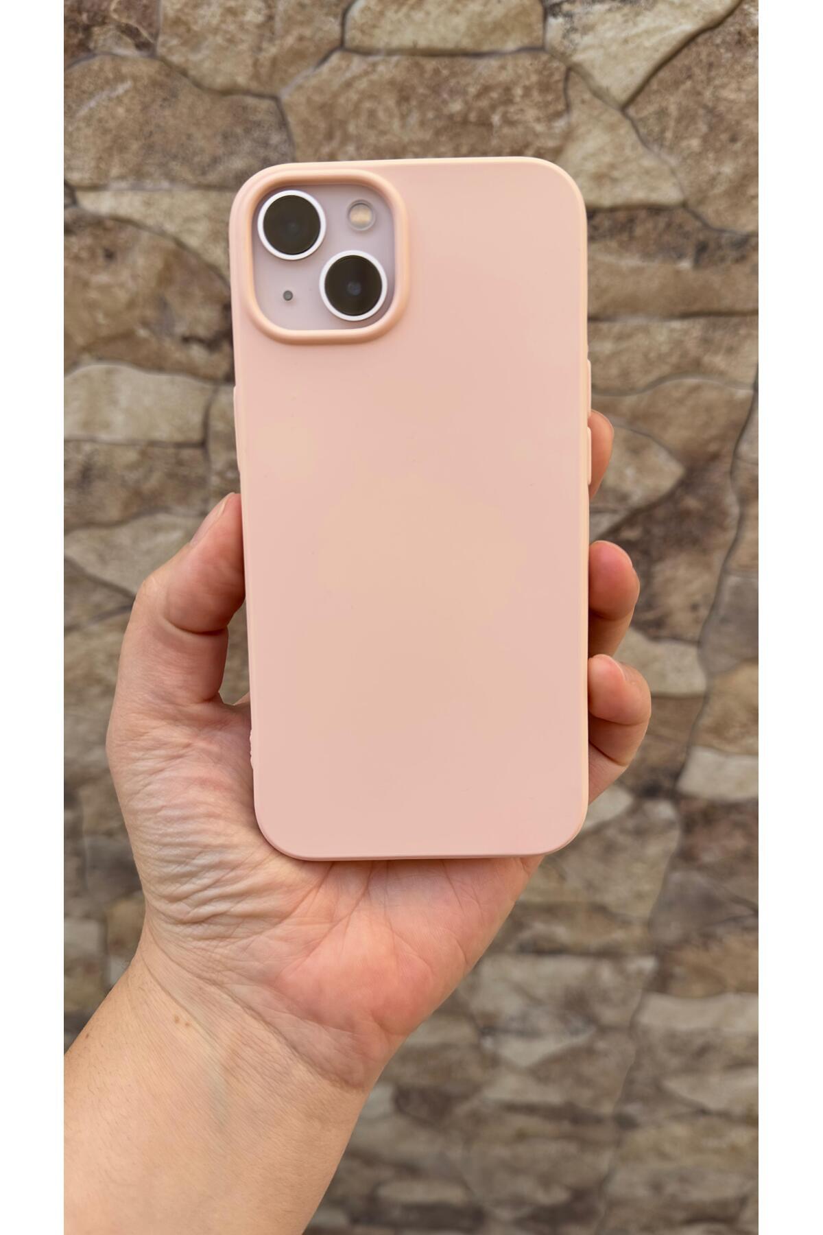 iPhone 13 Uyumlu Silikon Darbe Emici Klasik Korumalı Rubber Kılıf