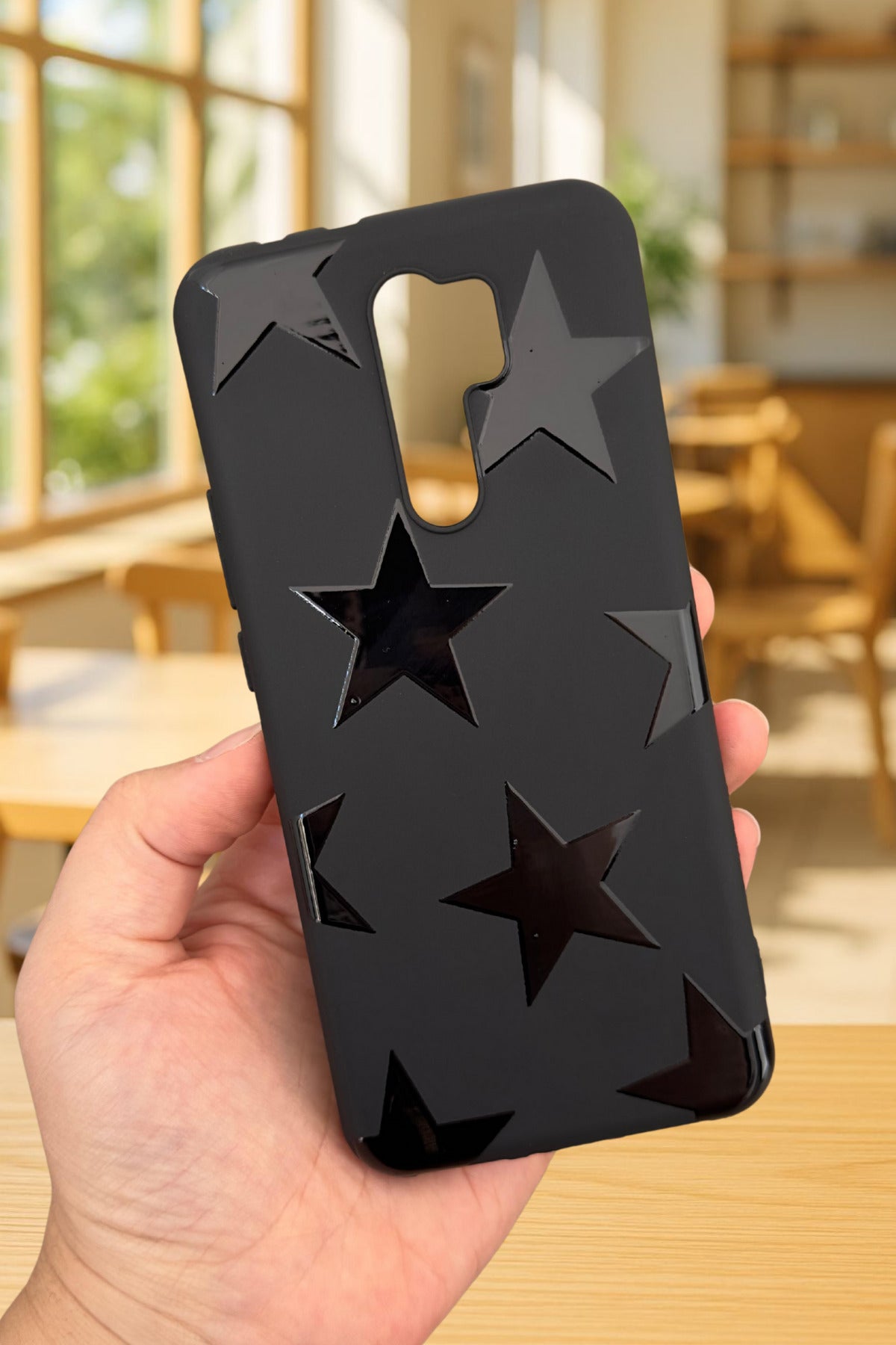 Xiaomi Redmi 9 Uyumlu STAR Silikon Darbe Emici Klasik Korumalı Rubber Kılıf