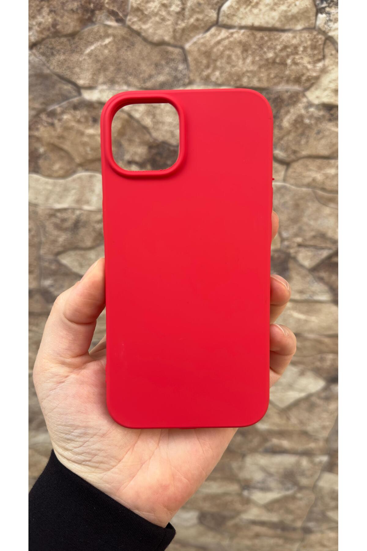 iPhone 15 Uyumlu Silikon Darbe Emici Korumalı Klasik Rubber Kılıf