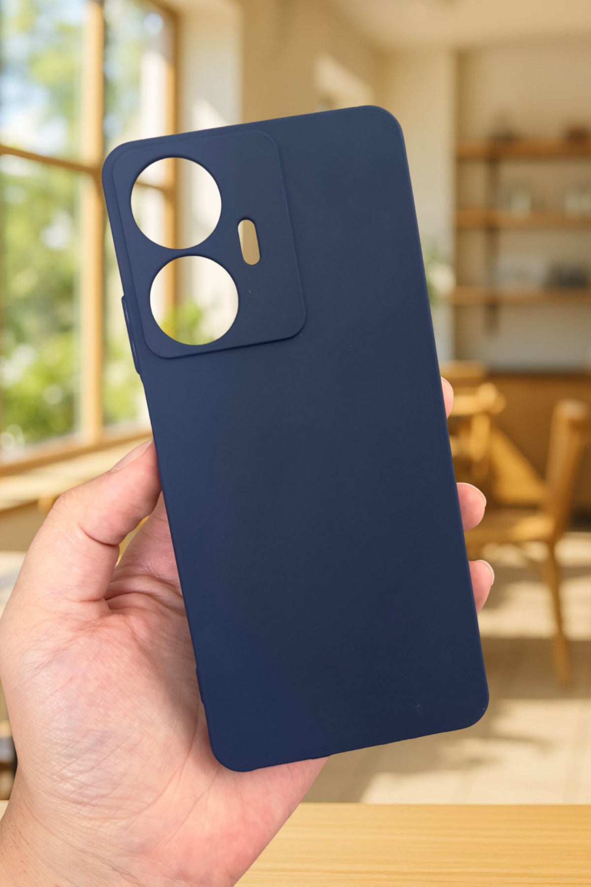 Realme C55 Uyumlu Silikon Darbe Emici Klasik Korumalı Rubber Kılıf