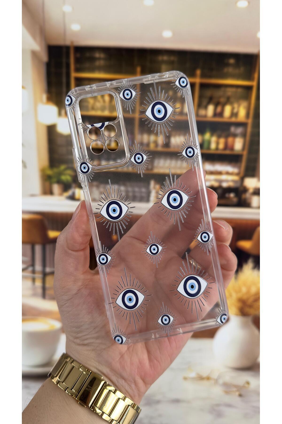 Redmi Note 11 Pro ve Note 12 Pro 4G- Evıleye Desenli Şeffaf Darbe Emici Kamera Korumalı Clear Kılıf