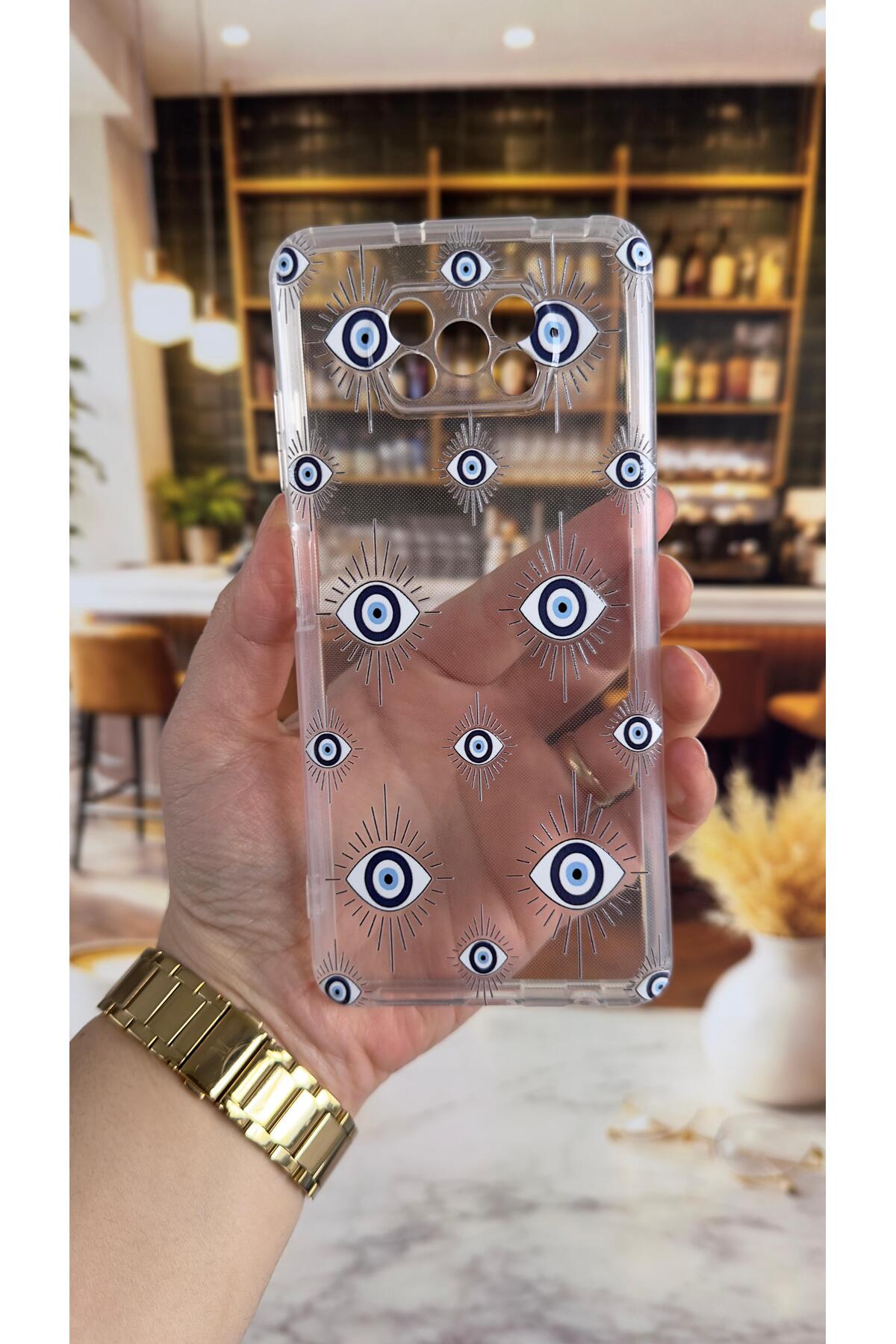 Poco X3 Uyumlu Evıleye Desenli Şeffaf Darbe Emici Kamera Korumalı Clear Kılıf