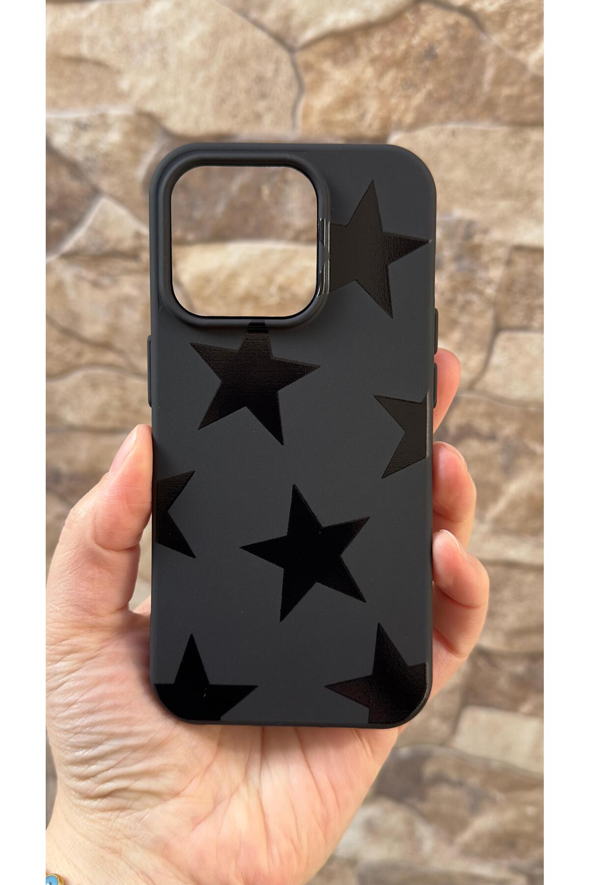Iphone 15 Pro Uyumlu Star Silikon Darbe Emici Klasik Korumalı Rubber Kılıf