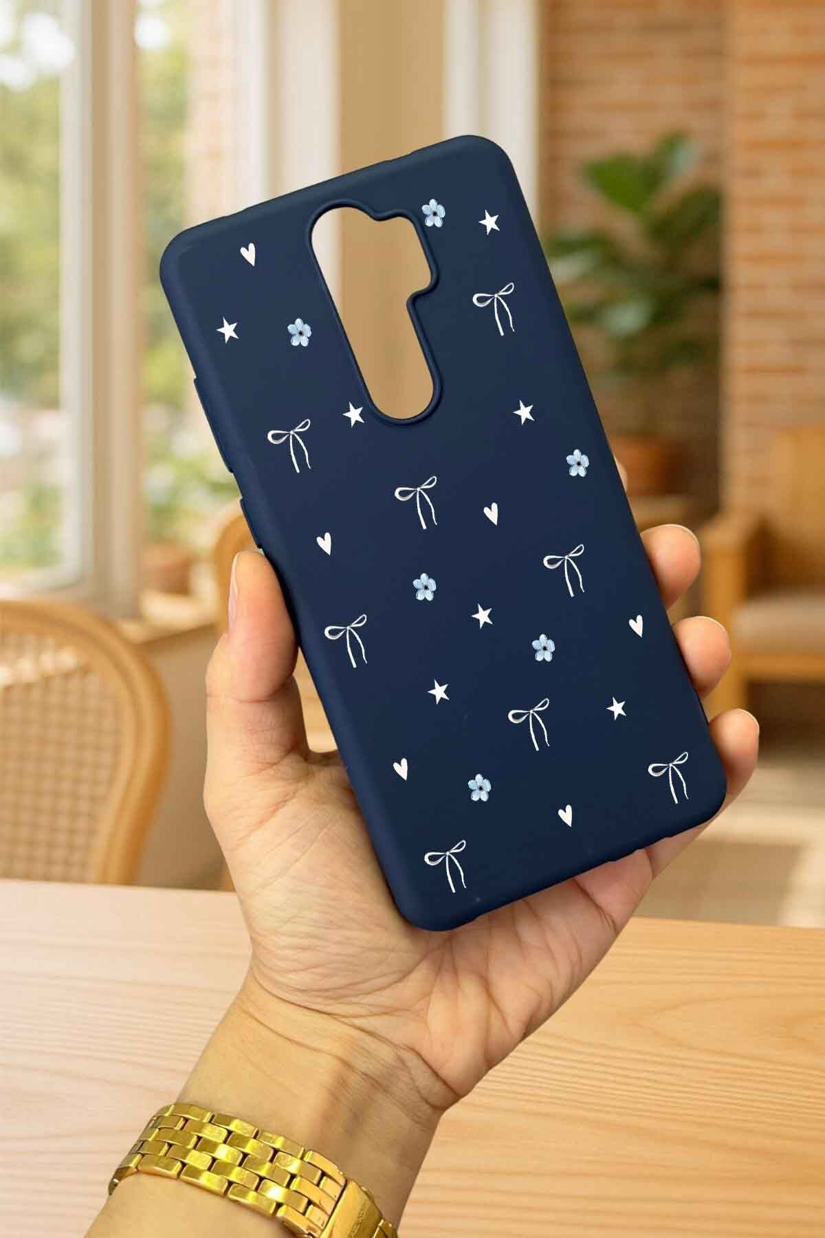 OPPO RENO 2Z Uyumlu Mini Fiyonk Desenli Silikon Darbe Emici Klasik Korumalı Rubber Kılıf