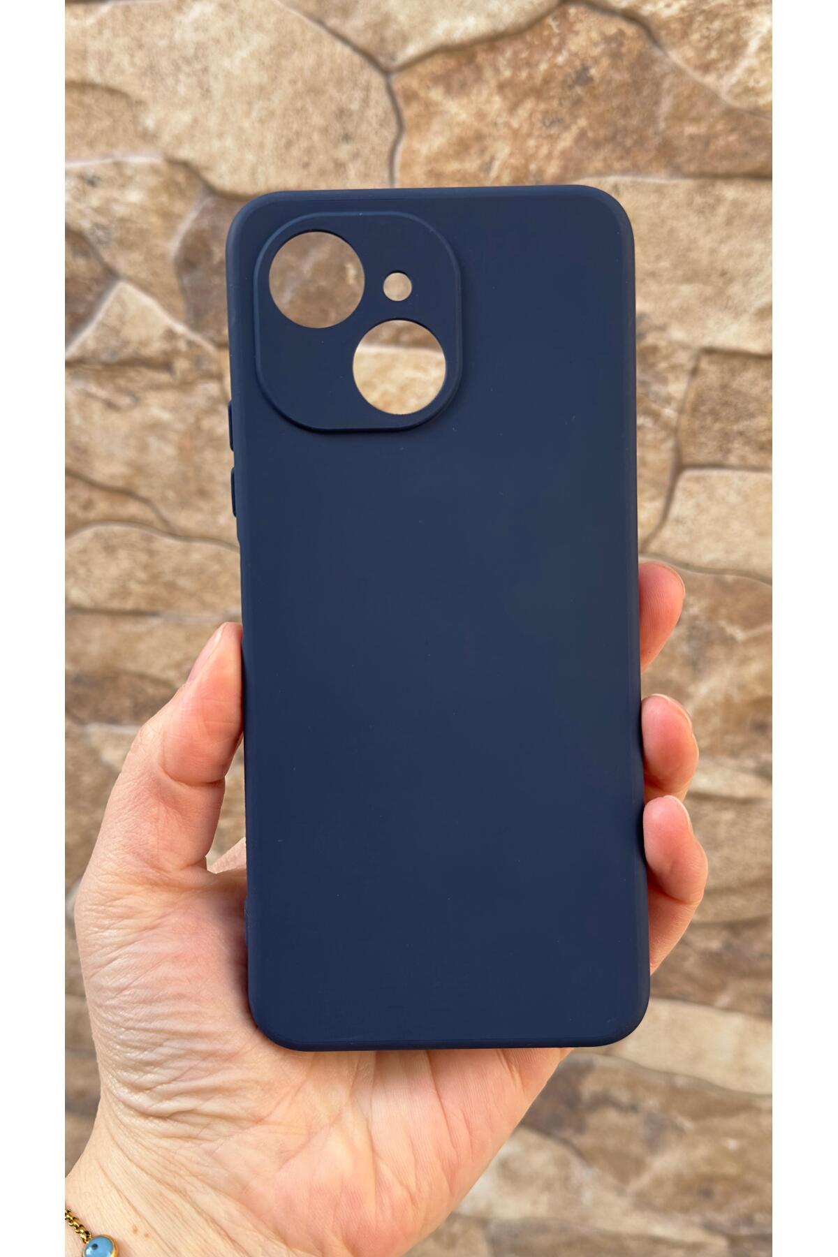 Tecno Spark 40C Uyumlu Silikon Darbe Emici Klasik Korumalı Rubber Kılıf