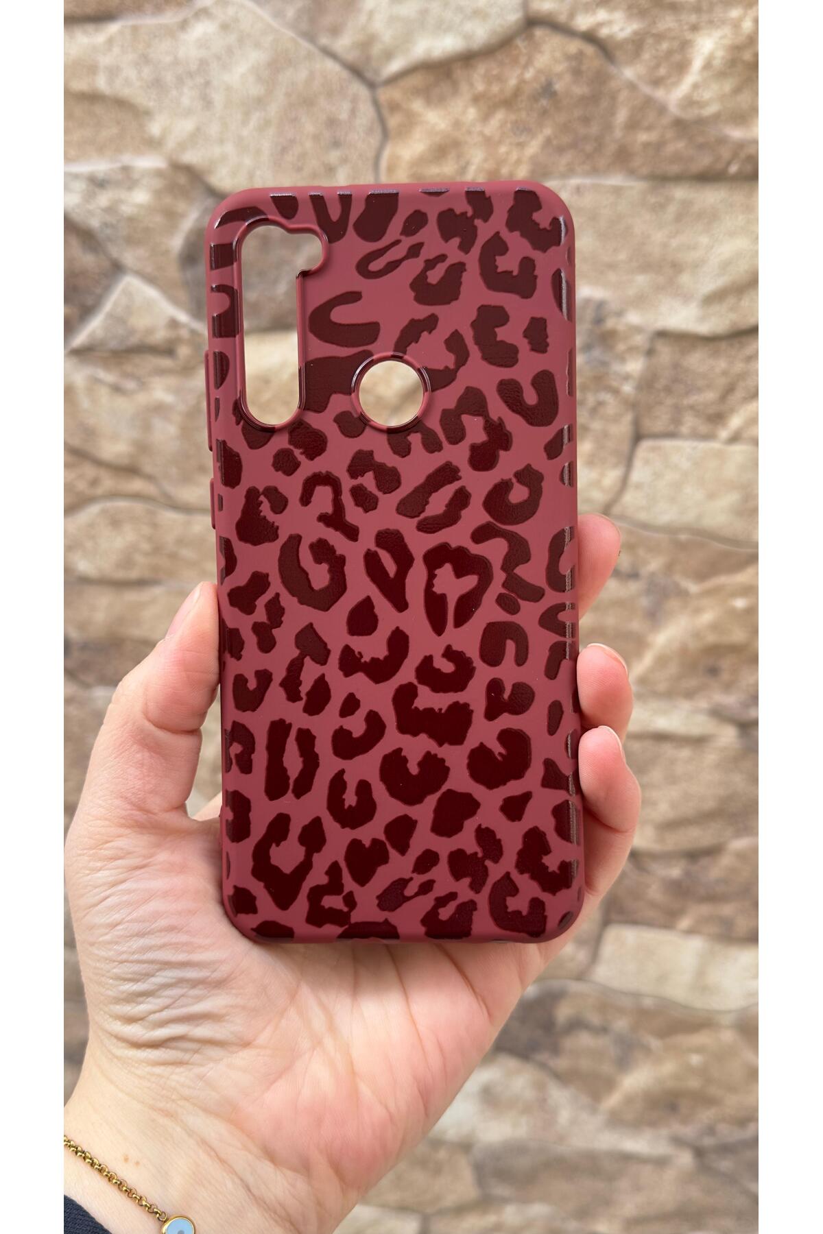Redmi Note 8 Uyumlu Leopar Desenli Silikon Darbe Emici Klasik Korumalı Rubber Kılıf