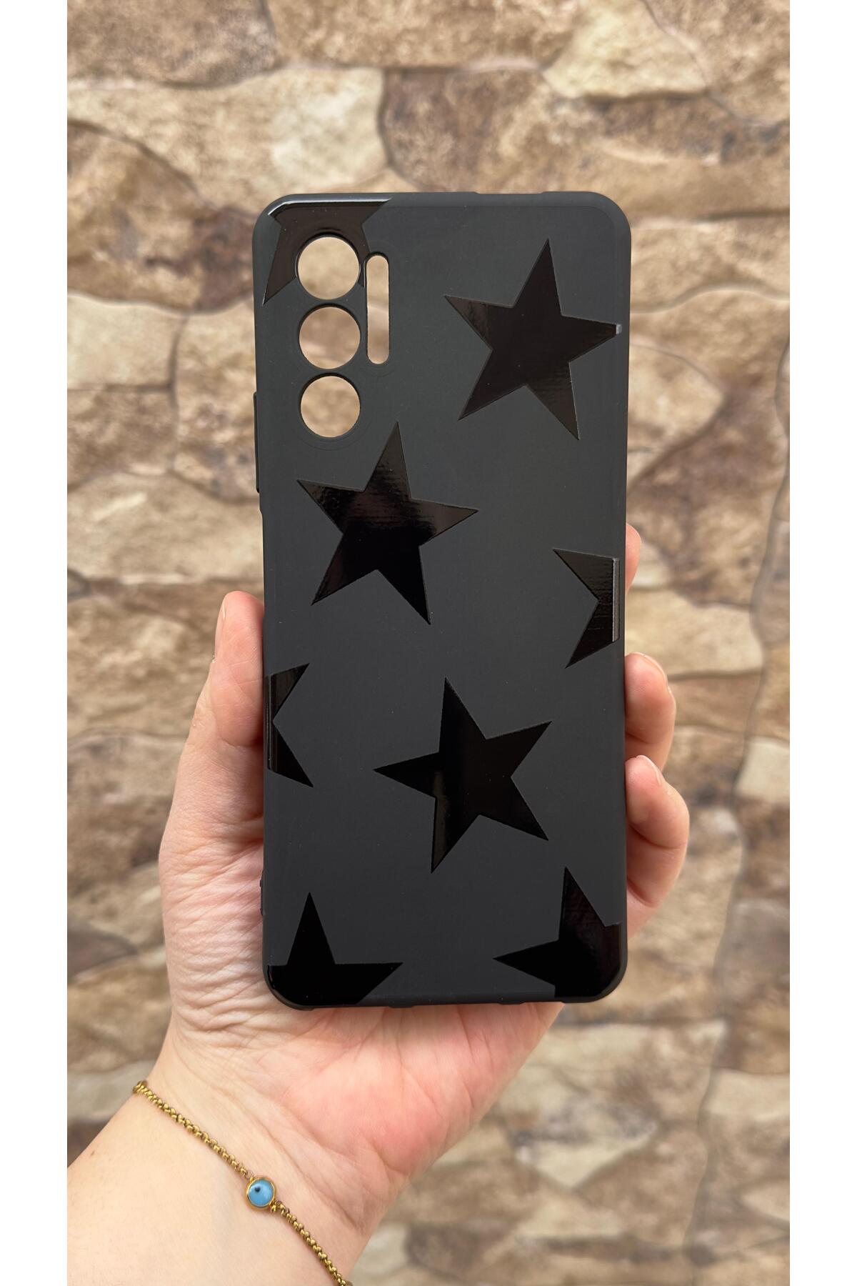 Tecno Pova 3 Uyumlu Star Silikon Darbe Emici Klasik Korumalı Rubber Kılıf