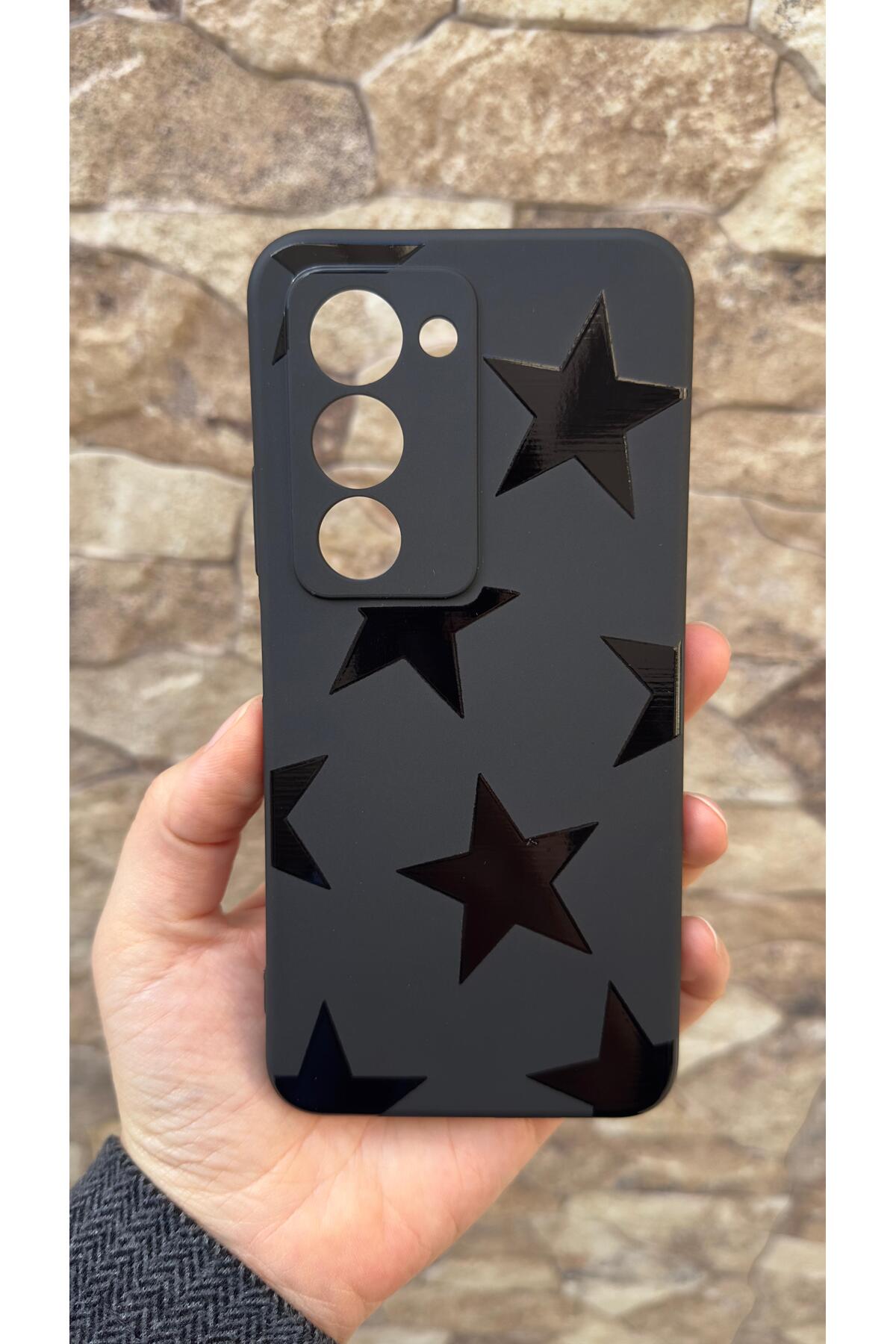 Redmi 15 Uyumlu Star Silikon Darbe Emici Klasik Korumalı Rubber Kılıf